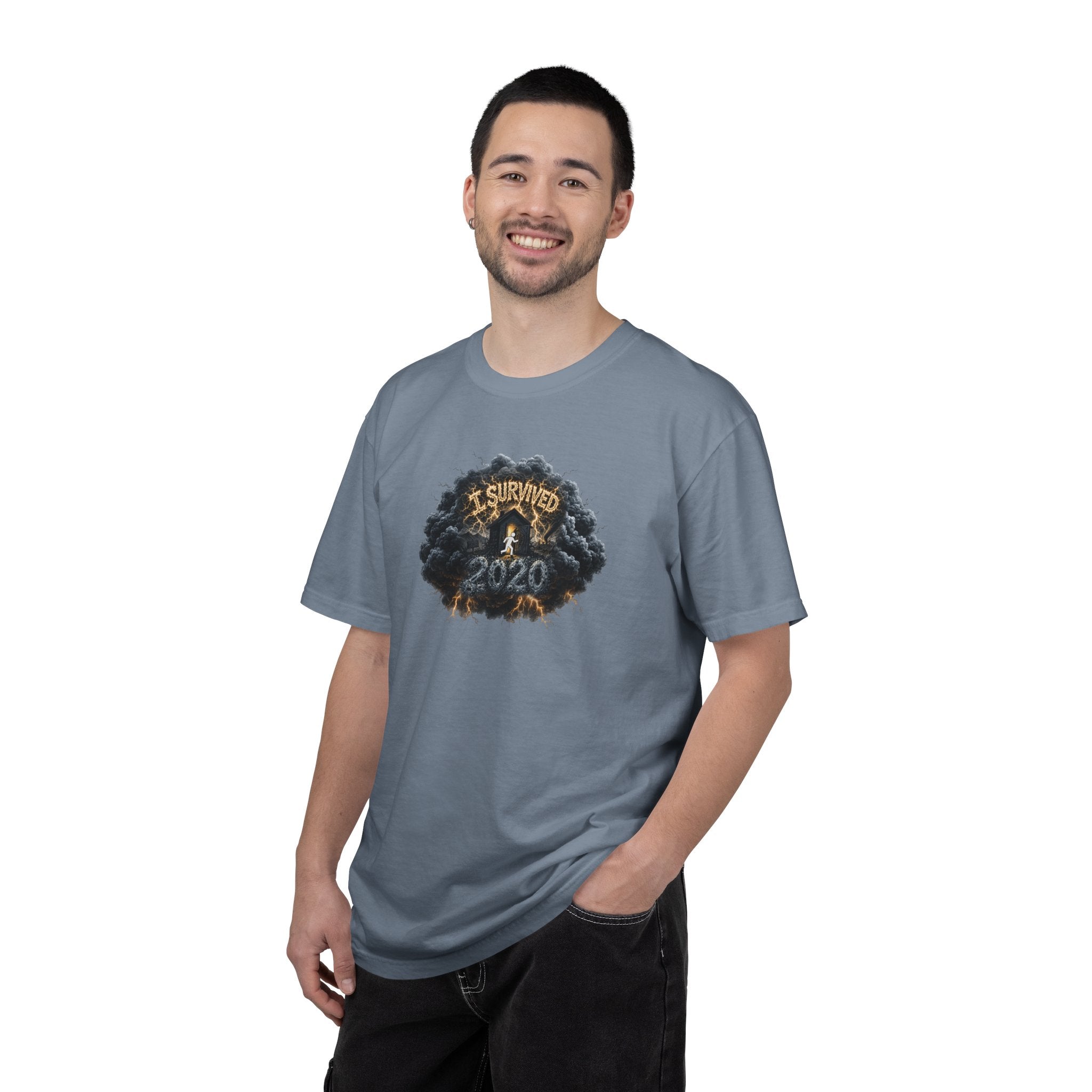 I Survived 2020 — Original PILOT Design: Director's Cut Unisex Garment-Dyed T-shirt