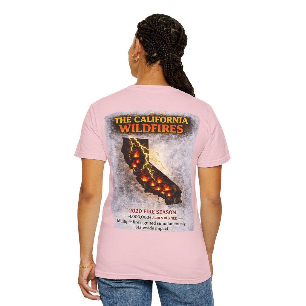 I Survived 2020 — Director's Cut S2:E3 "The California Wildfires" | Wildfire Edition Memorial Unisex Garment-Dyed T-shirt