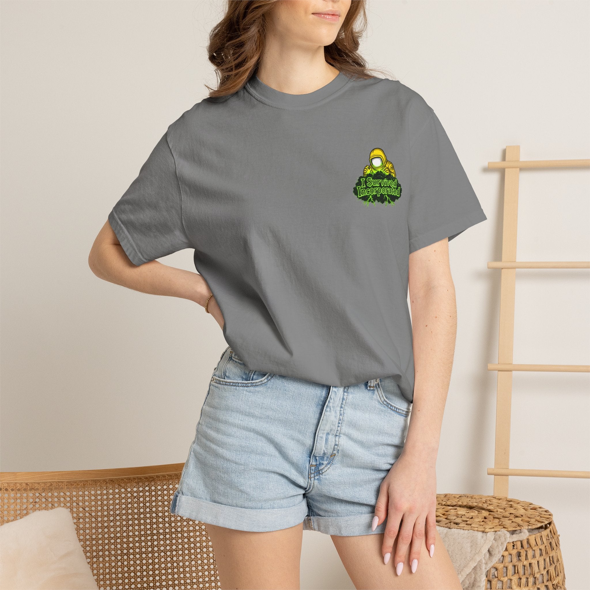 I Survived 2020 — "Please Stand By" Test Pattern Toxic Signal Tee Summer Premiere Unisex Garment-Dyed T-shirt