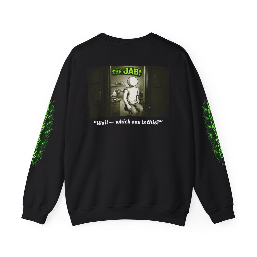 I Survived 2020 — PANDEMIC S1:E3: Director's Cut "The Jab!" Unisex Heavy Blend™ Crewneck Sweatshirt
