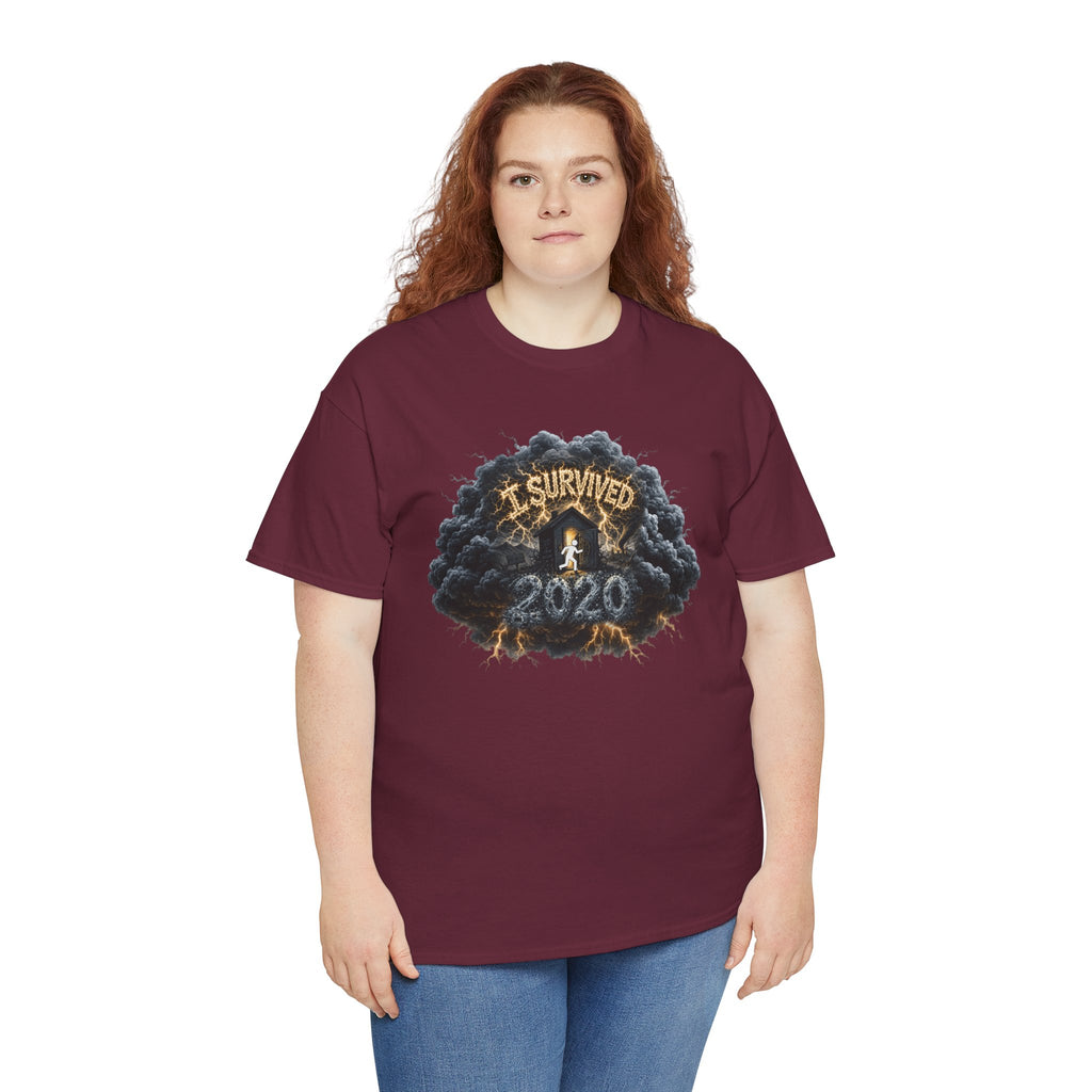 I Survived 2020 —  Deriector's Cut Original Design Teaser Tee | Season 1 Premiere Drop Unisex Heavy Cotton Tee