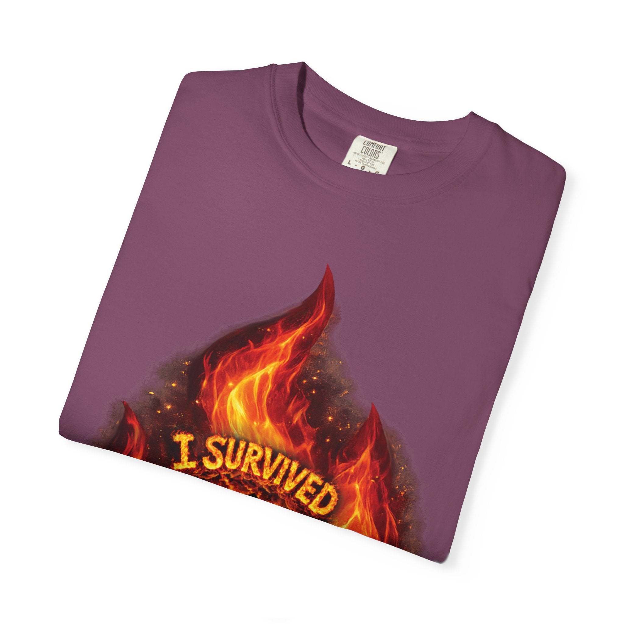 I Survived 2020 — Director's Cut S2:E3 "The California Wildfires" | Wildfire Edition Memorial Unisex Garment-Dyed T-shirt
