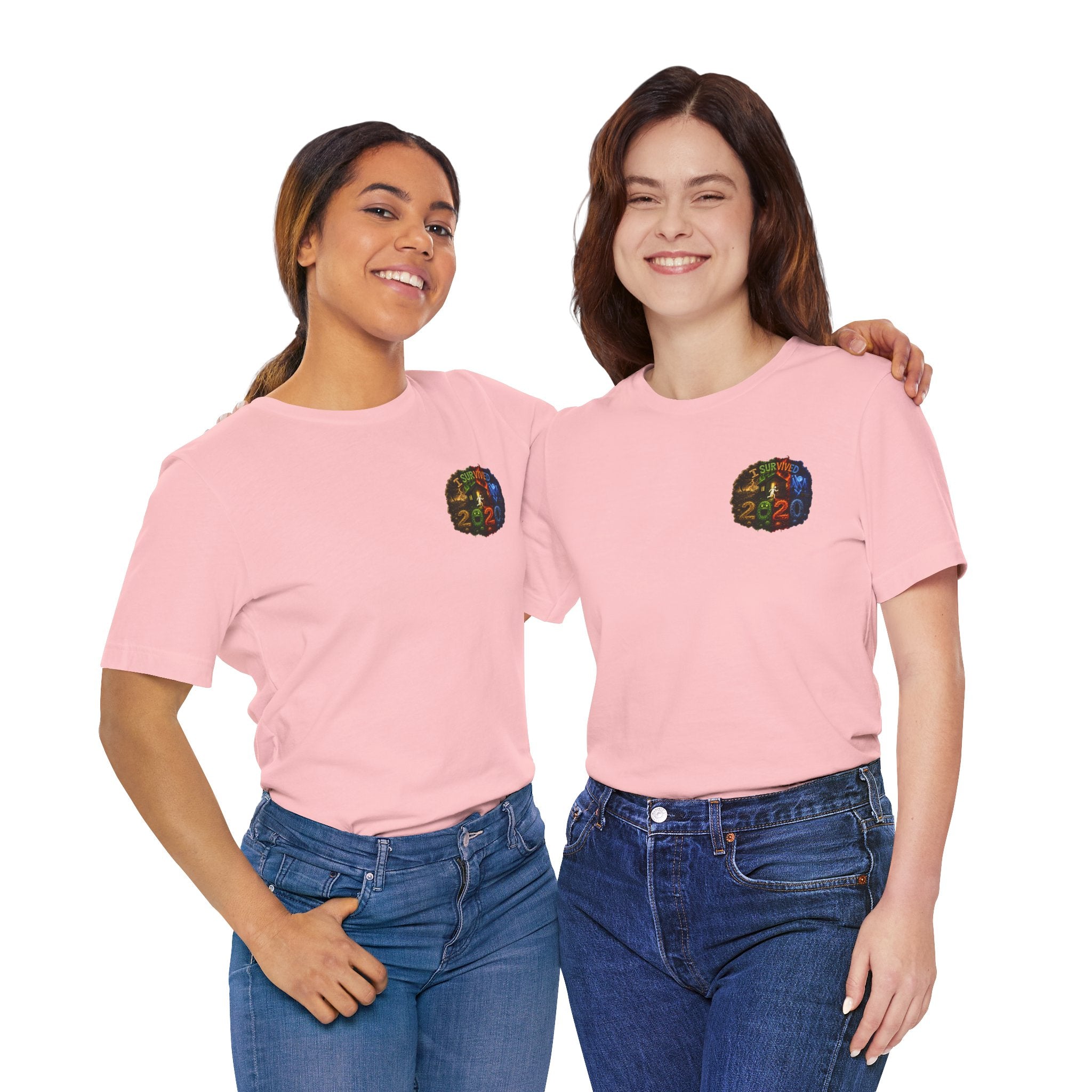 I Survived 2020 — "No Signal" Test Pattern Tee Alien Broadcast Finale Summer Premiere Unisex Jersey Short Sleeve Tee