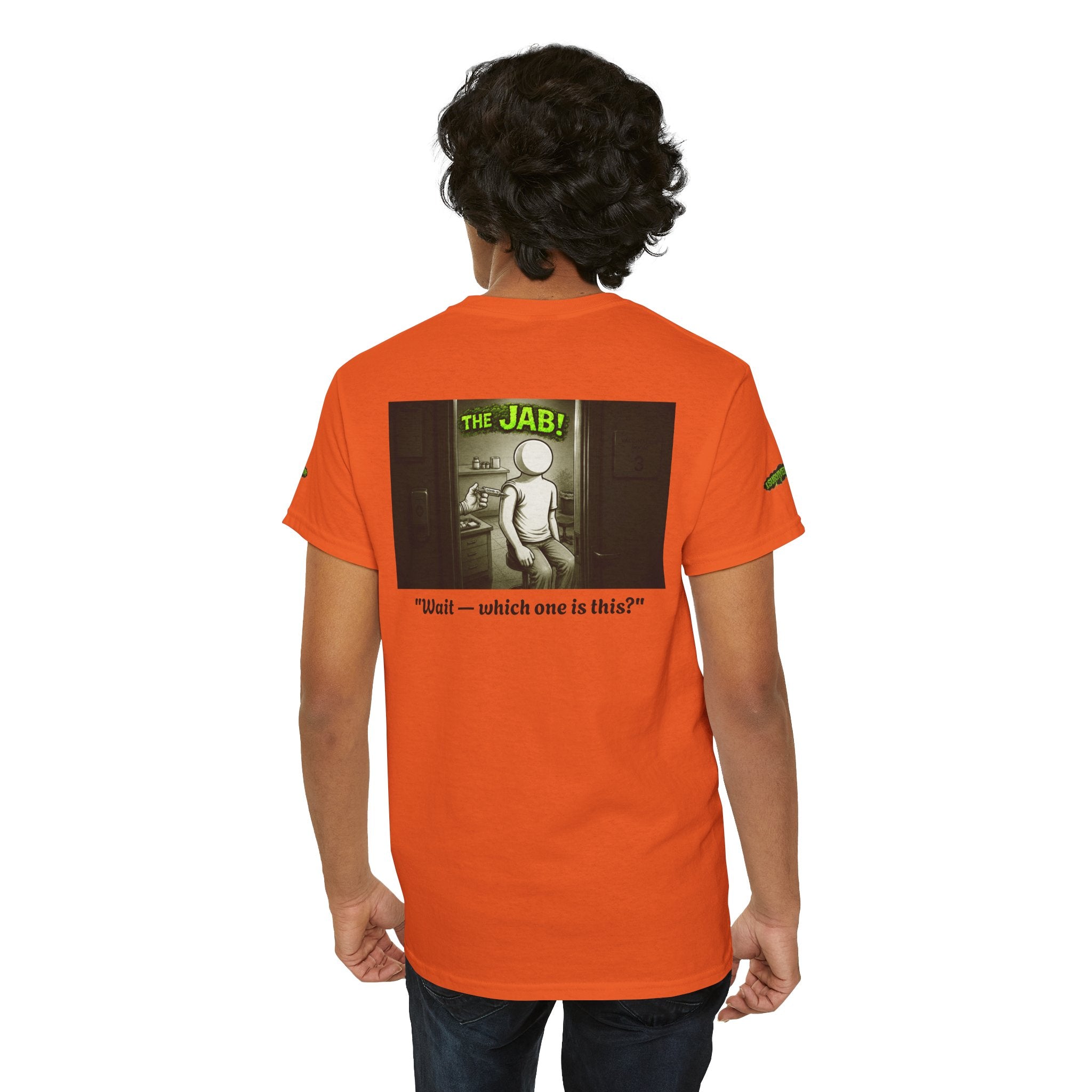 I Survived 2020 — PANDEMIC S1:E3: Director's Cut Special Edition "The Jab!" Unisex Heavy Cotton Tee