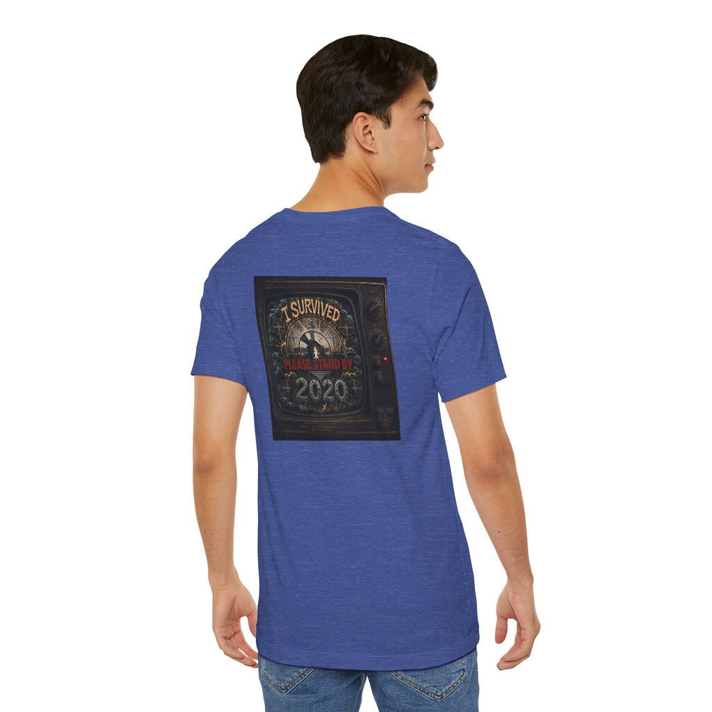 I Survived 2020 — "Please Stand By" Test Pattern Tee Summer Premier Unisex Jersey Short Sleeve Tee