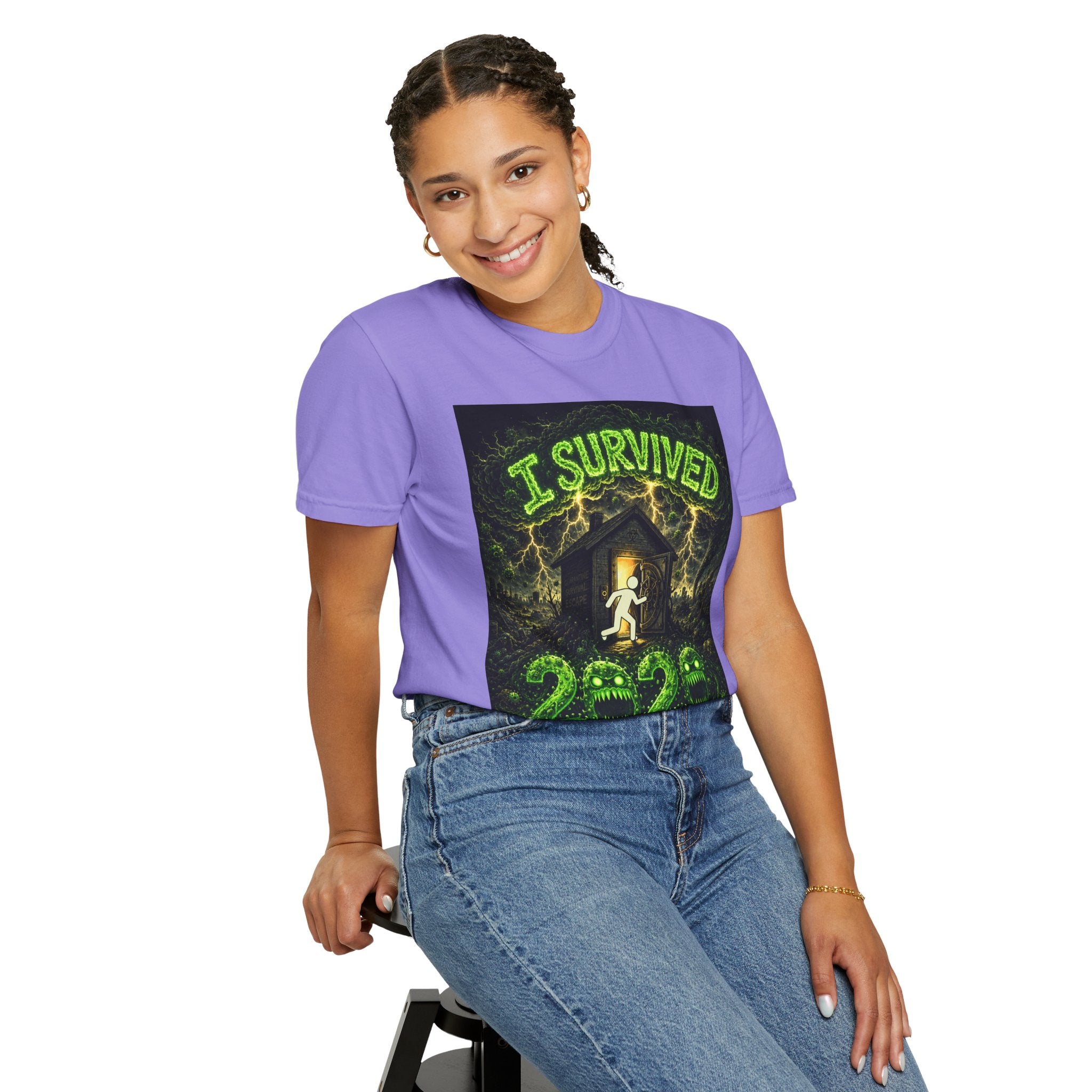 I Survived 2020 — S1:E3 "The Jab!" | Pandemic Edition Unisex Garment-Dyed T-shirt