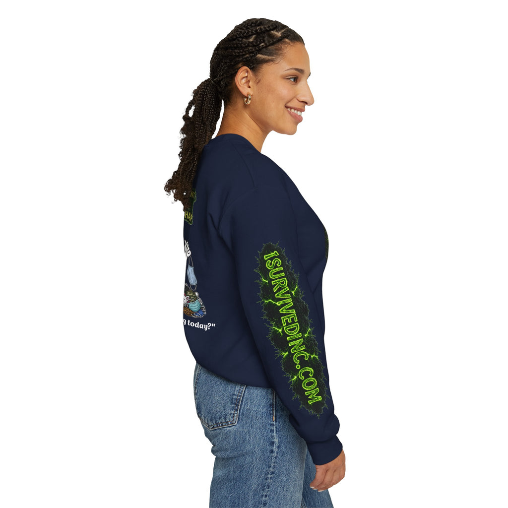 I Survived 2020 — S1:E4 "Mask Madness Mayhem Moment" | Pandemic Edition Unisex Heavy Blend™ Crewneck Sweatshirt