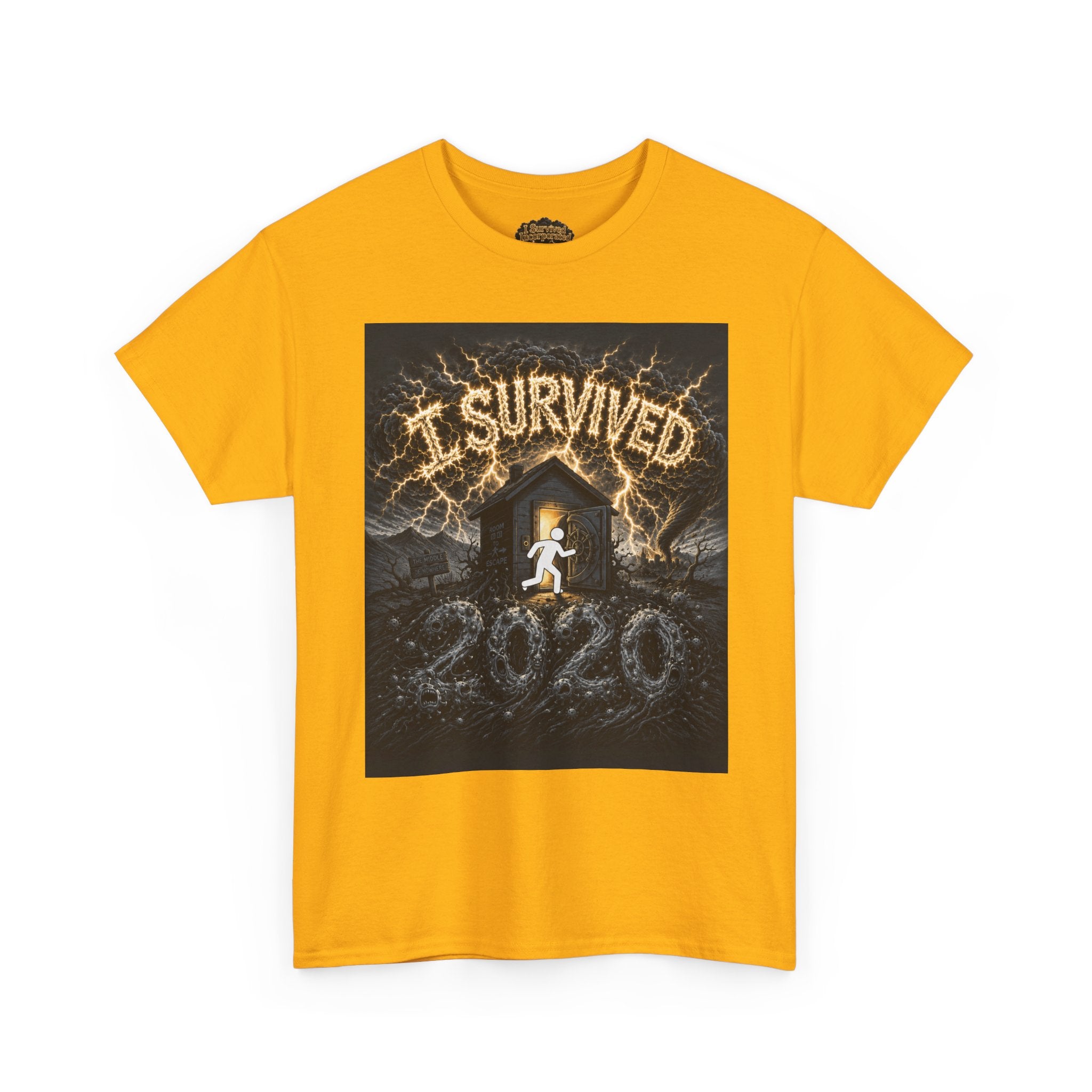 I Survived 2020 — Original Design Teaser Tee | Season 1 Premiere Drop Unisex Heavy Cotton Tee