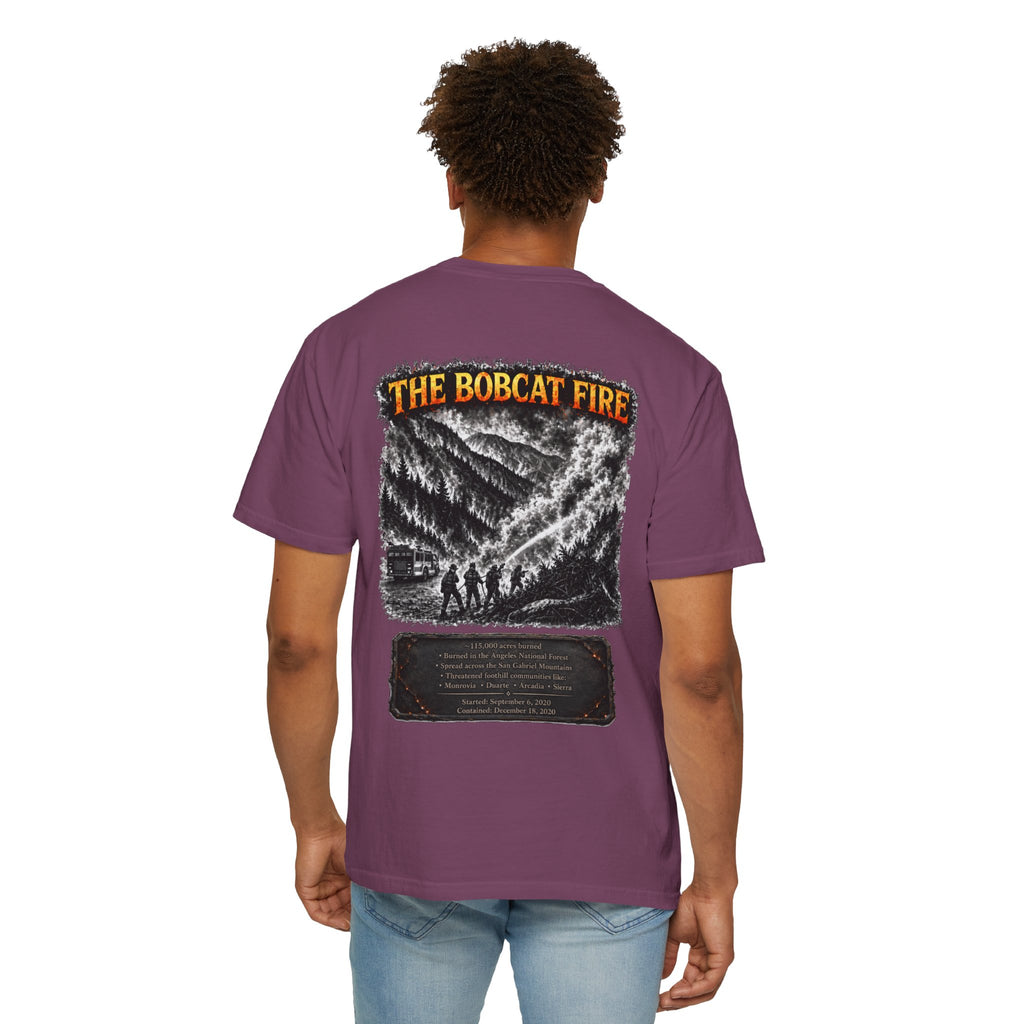 I Survived 2020 — WILDFIRES S2:E2: Director's Cut "The Bobcat Fire" Memorial Unisex Garment-Dyed T-shirt