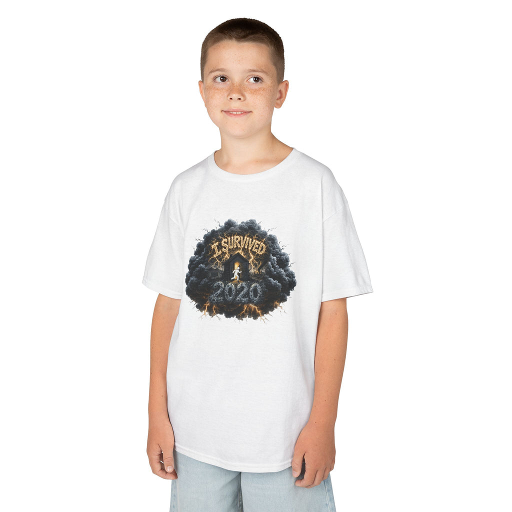 I Survived 2020 — Director's Cut Original Design Teaser Tee | Season 1 Premiere Drop Kids Heavy Cotton™ Tee