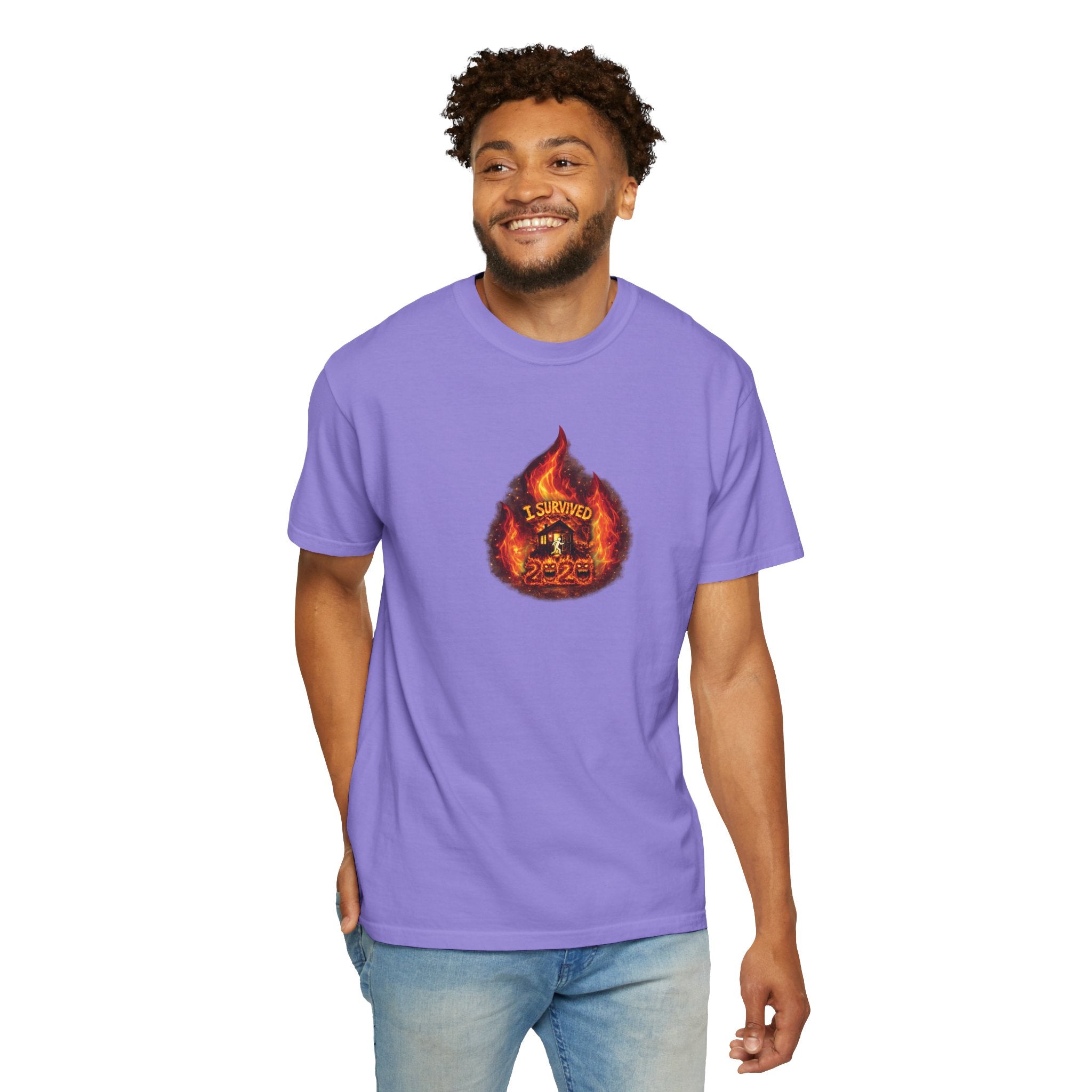 I Survived 2020 — WILDFIRES S2:E3: Director's Cut "The California Wildfires" Memorial Unisex Garment-Dyed T-shirt