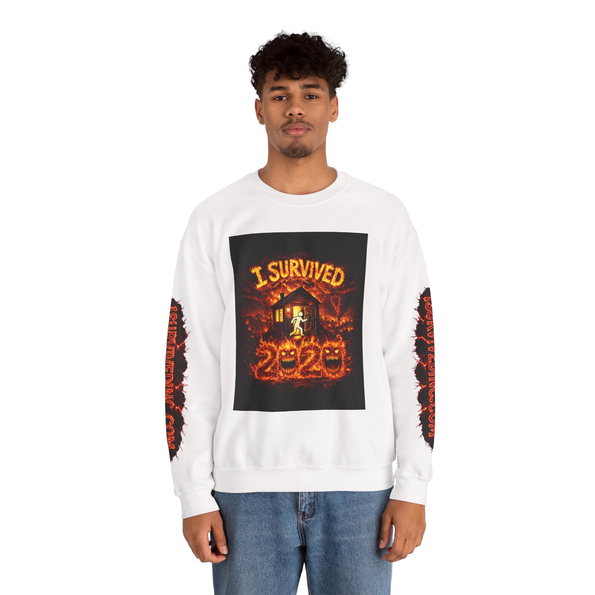 I Survived 2020 — WILDFIRES S2:E3: "The California Wildfires" Memorial Unisex Heavy Blend™ Crewneck Sweatshirt