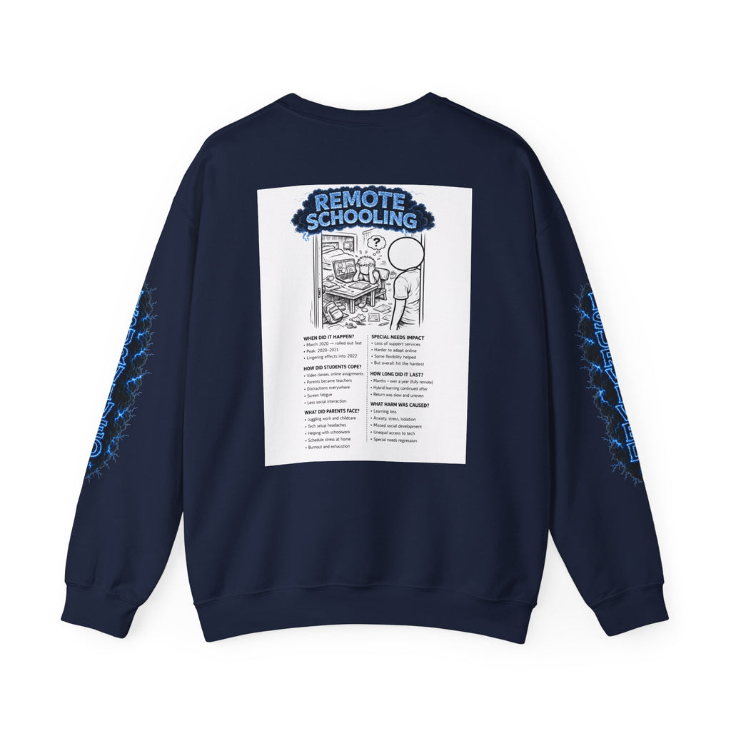 I Survived 2020 — Director's Cut S3:E3 "Remote Schooling" | Lockdown Edition Documentary Unisex Heavy Blend™ Crewneck Sweatshirt