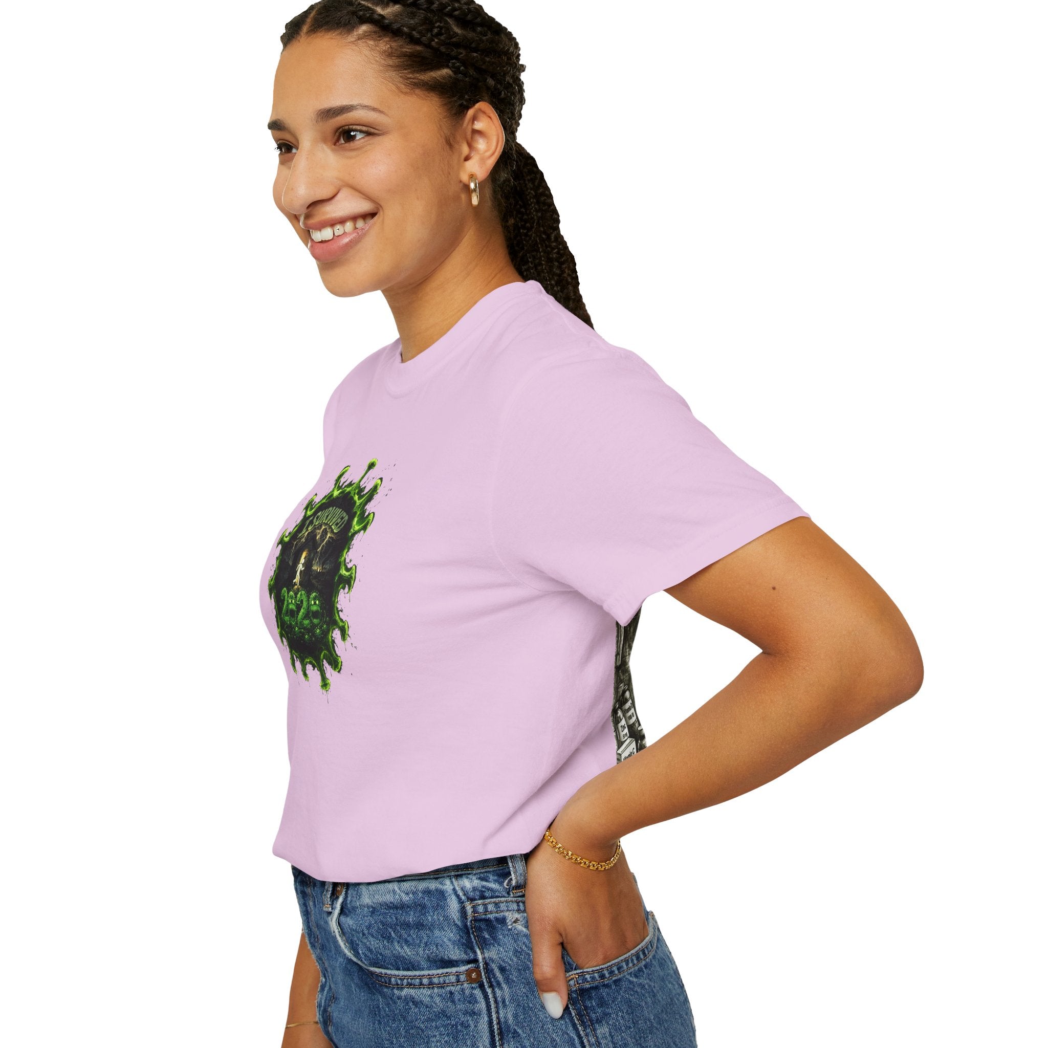 I Survived 2020 —  PANDEMIC S1:E1: Director's Cut "COVID-19: The Coronavirus" Unisex Garment-Dyed T-shirt