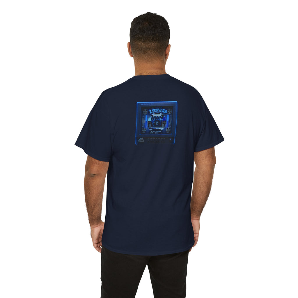 I Survived 2020 — "Please Stand By" Test Pattern Tee Lockdown Surveillance Edition Summer Exclusive Unisex Heavy Cotton Tee