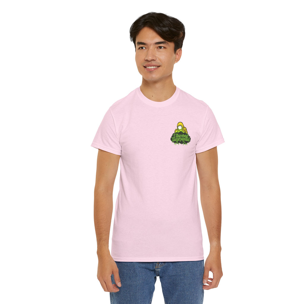 I Survived 2020 — "Please Stand By" Test Pattern Toxic Signal Tee Summer Premiere Unisex Heavy Cotton Tee