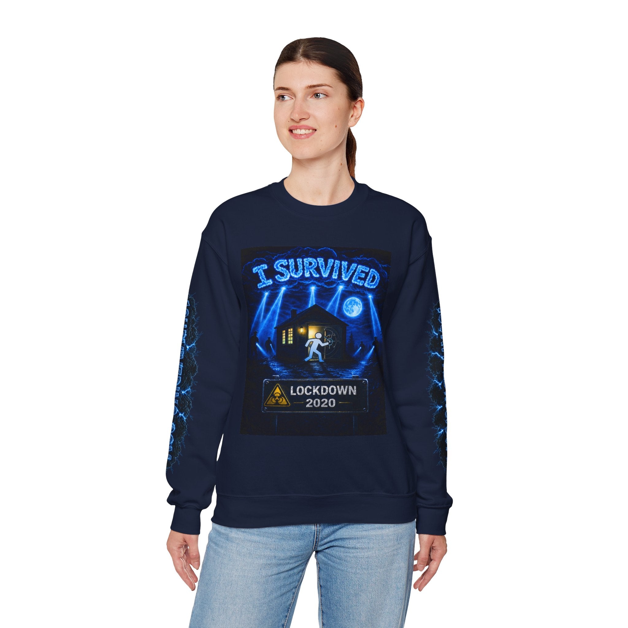 I Survived 2020 — LOCKDOWN S3:E2: Special Edition "Dating Under Lockdown" Unisex Heavy Blend™ Crewneck Sweatshirt