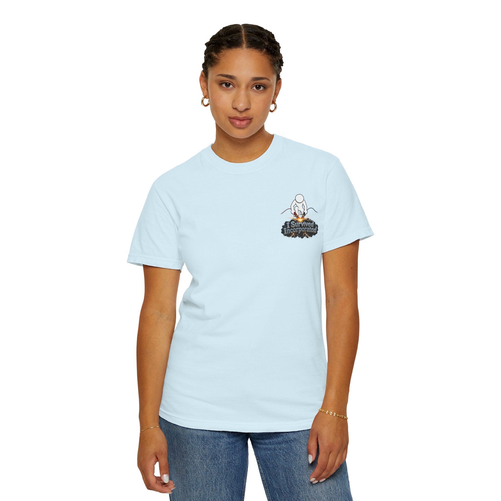 I Survived 2020 — "Please Stand By" Test Pattern Tee Summer Premier Unisex Garment-Dyed T-shirt