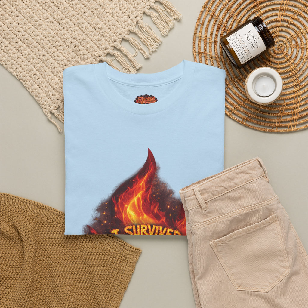 I Survived 2020 — Director's Cut S2:E1 "Berry Creek" | Wildfire Edition Memorial Unisex Heavy Cotton Tee