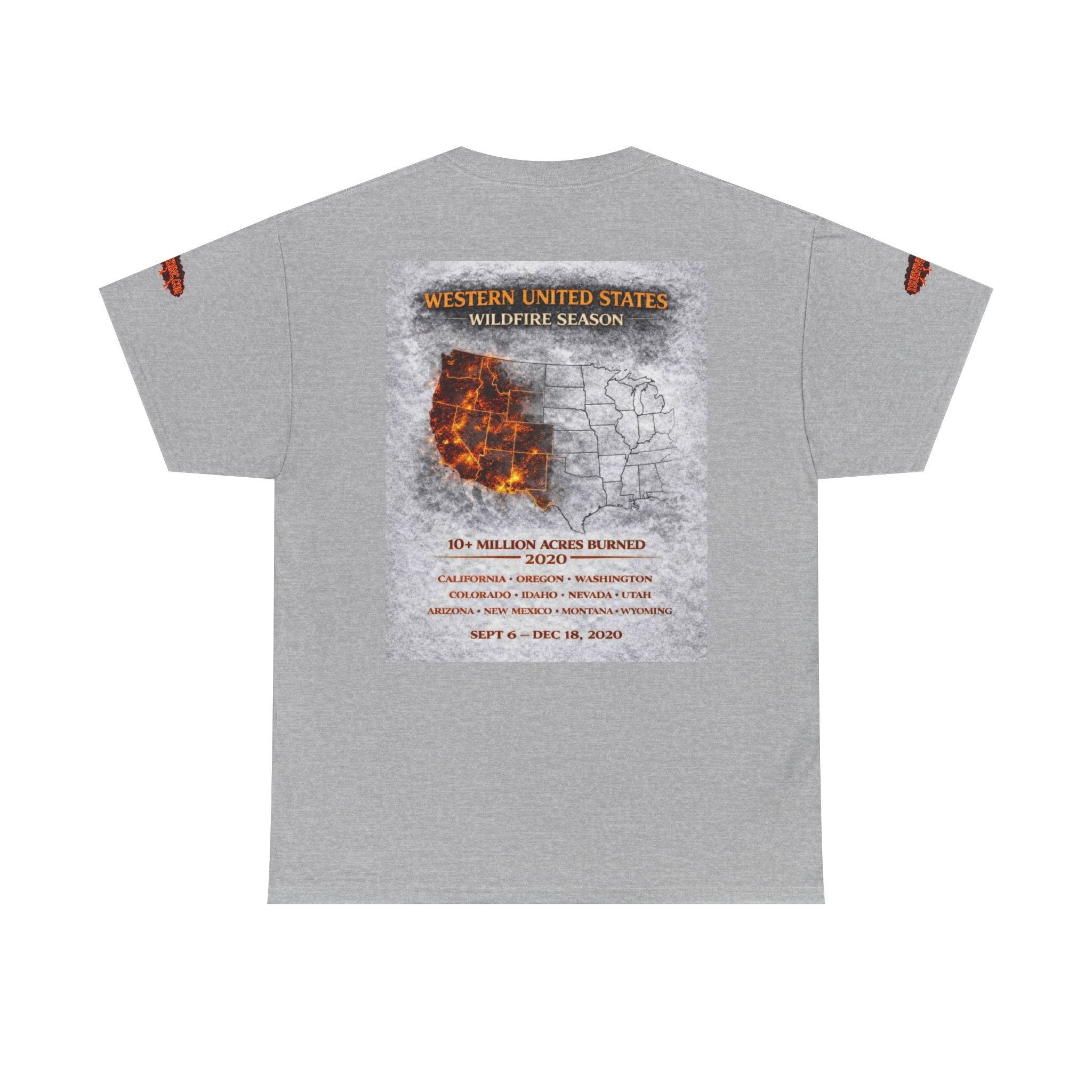 I Survived 2020 — Director's Cut S2:E4 "Western U.S. Wildfire Season" | Mid-Season Finale Pt. 1 | Wildfire Edition Memorial Unisex Heavy Cotton Tee (SPECIAL EDITION)