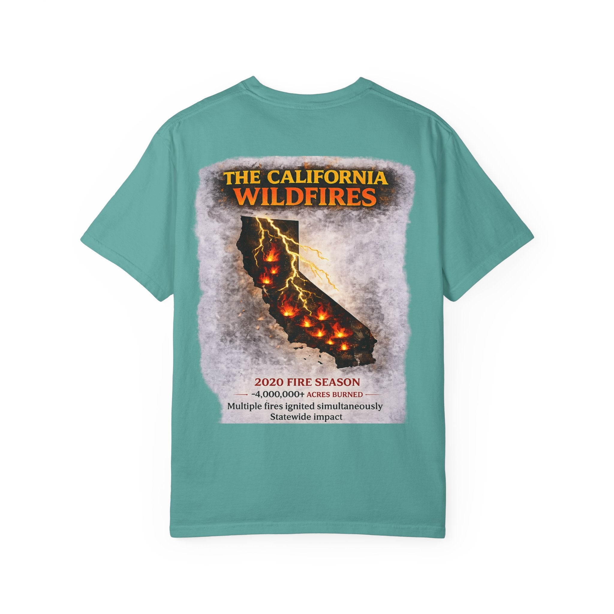 I Survived 2020 — Director's Cut S2:E3 "The California Wildfires" | Wildfire Edition Memorial Unisex Garment-Dyed T-shirt