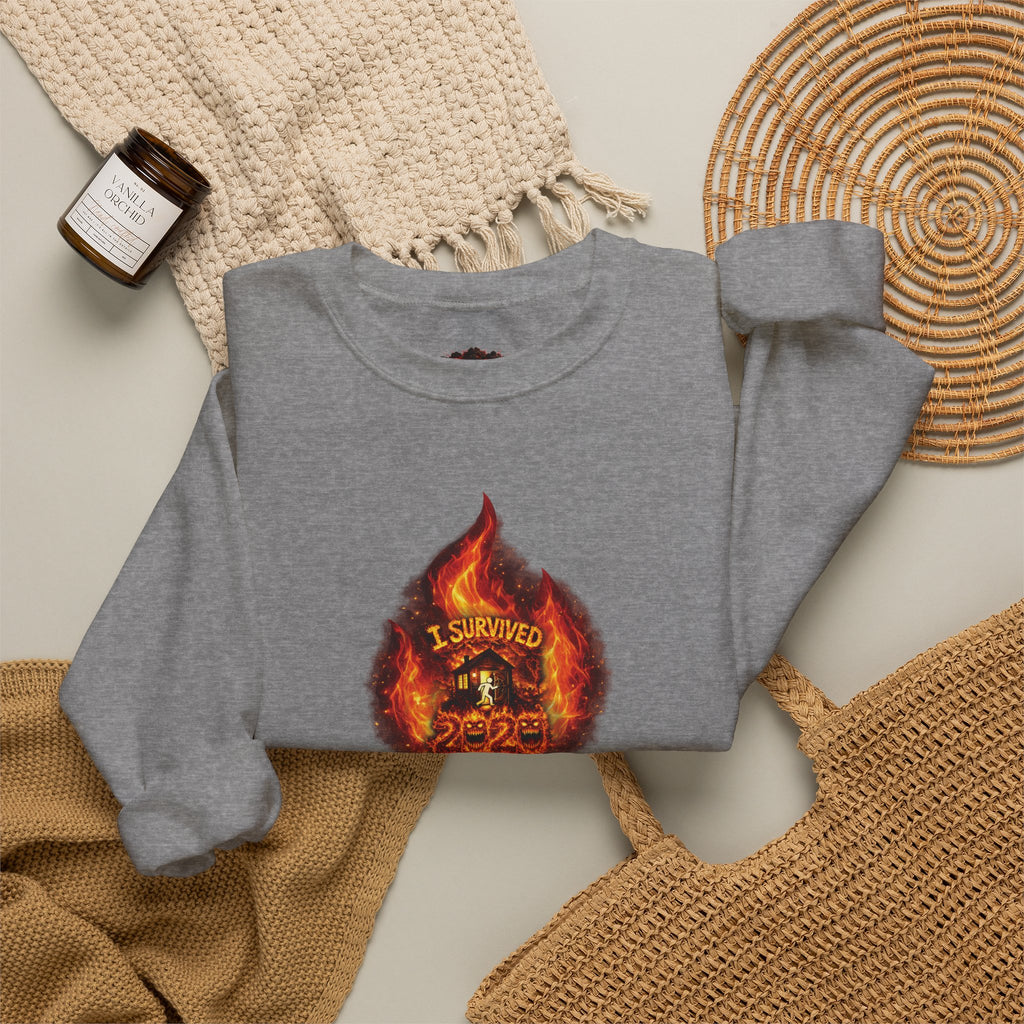 I Survived 2020 — WILDFIRES S2:E1: Director's Cut "Berry Creek" Memorial Unisex Heavy Blend™ Crewneck Sweatshirt