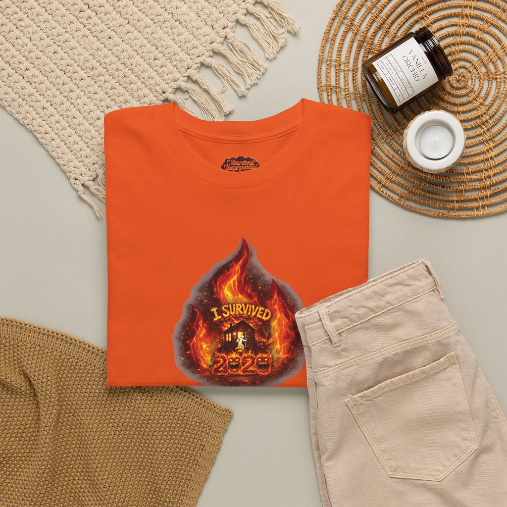 I Survived 2020 —  WILDFIRES S2:E3: Director's Cut Special Edition "The California Wildfires" Memorial Unisex Heavy Cotton Tee
