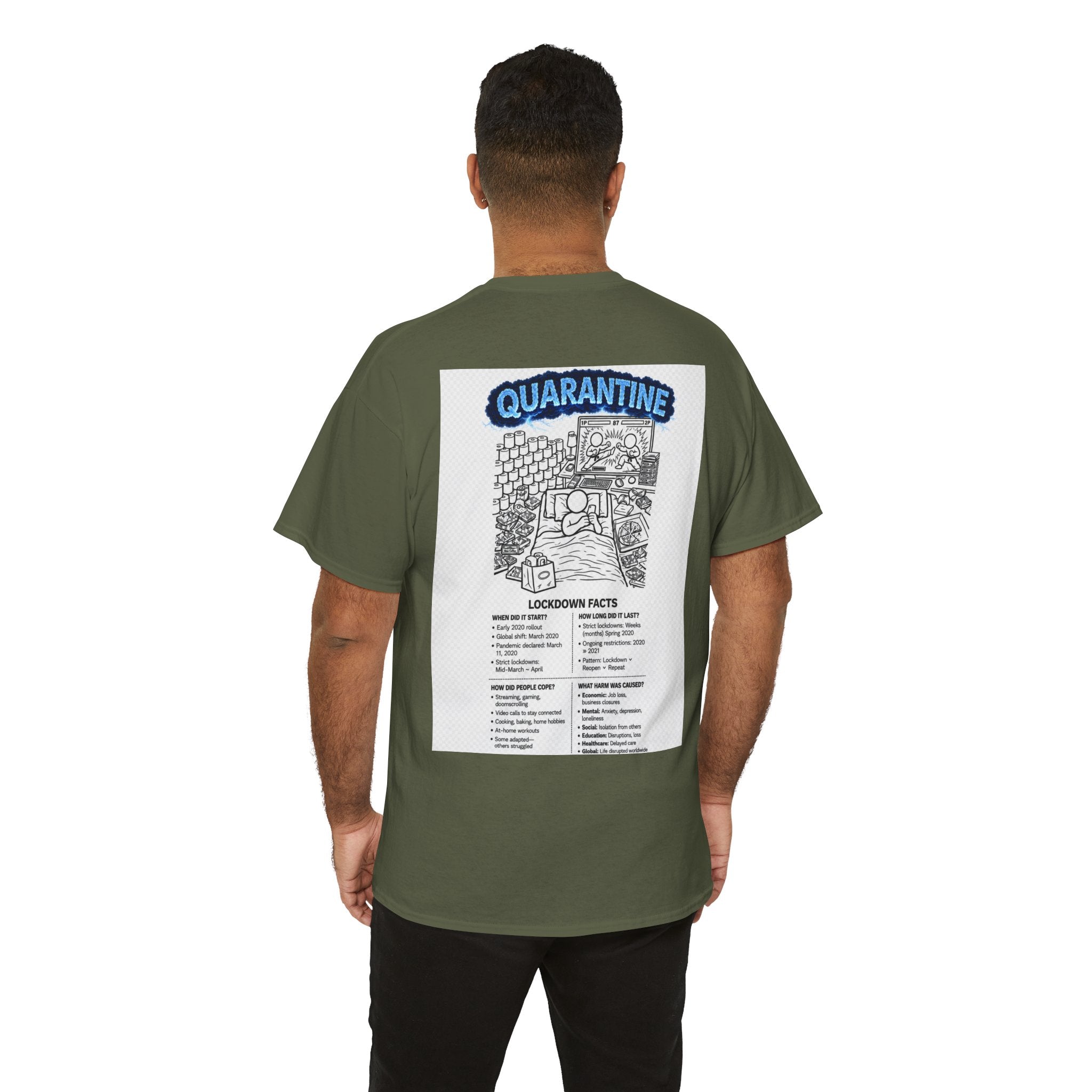 Copy of  I Survived 2020 — S3:E1 "Quarantine" | Lockdown Edition Documentary Unisex Heavy Cotton Tee