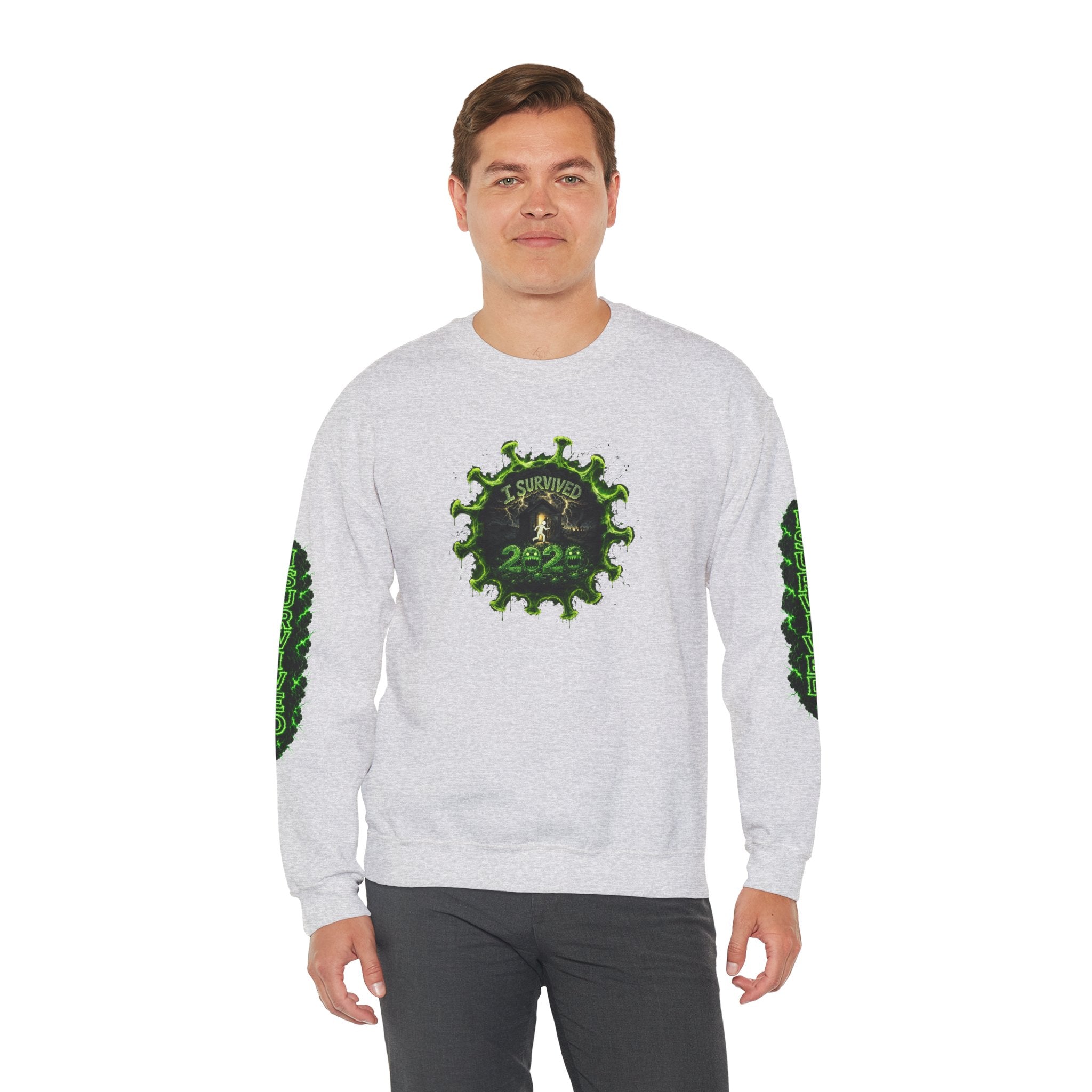 I Survived 2020 — PANDEMIC S1:E4: Director's Cut "Mask Madness" Unisex Heavy Blend™ Crewneck Sweatshirt