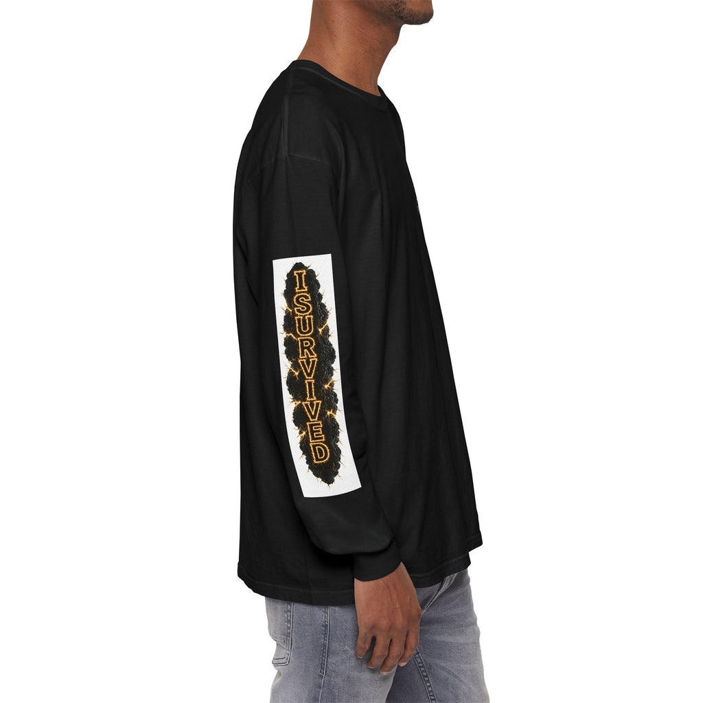 I Survived 2020 — "Please Stand By" Test Pattern Tee Special Edition Summer Premier Unisex Garment-Dyed Long Sleeve T-Shirt