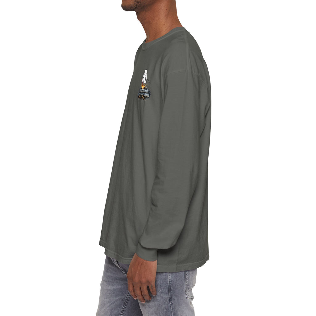I Survived 2020 — "Please Stand By" Test Pattern Tee Summer Premier Unisex Garment-Dyed Long Sleeve T-Shirt