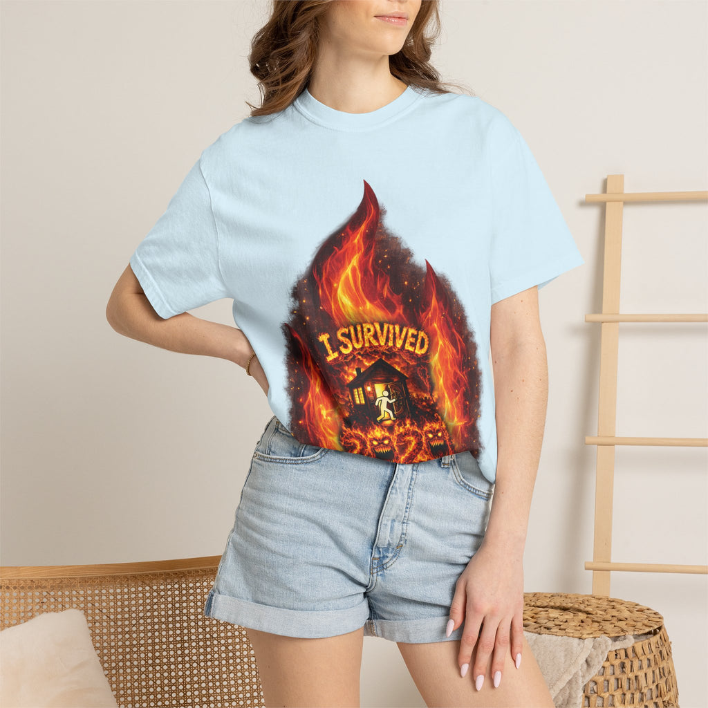 I Survived 2020 — Director's Cut S2:E3 "The California Wildfires" | Wildfire Edition Memorial Unisex Garment-Dyed T-shirt