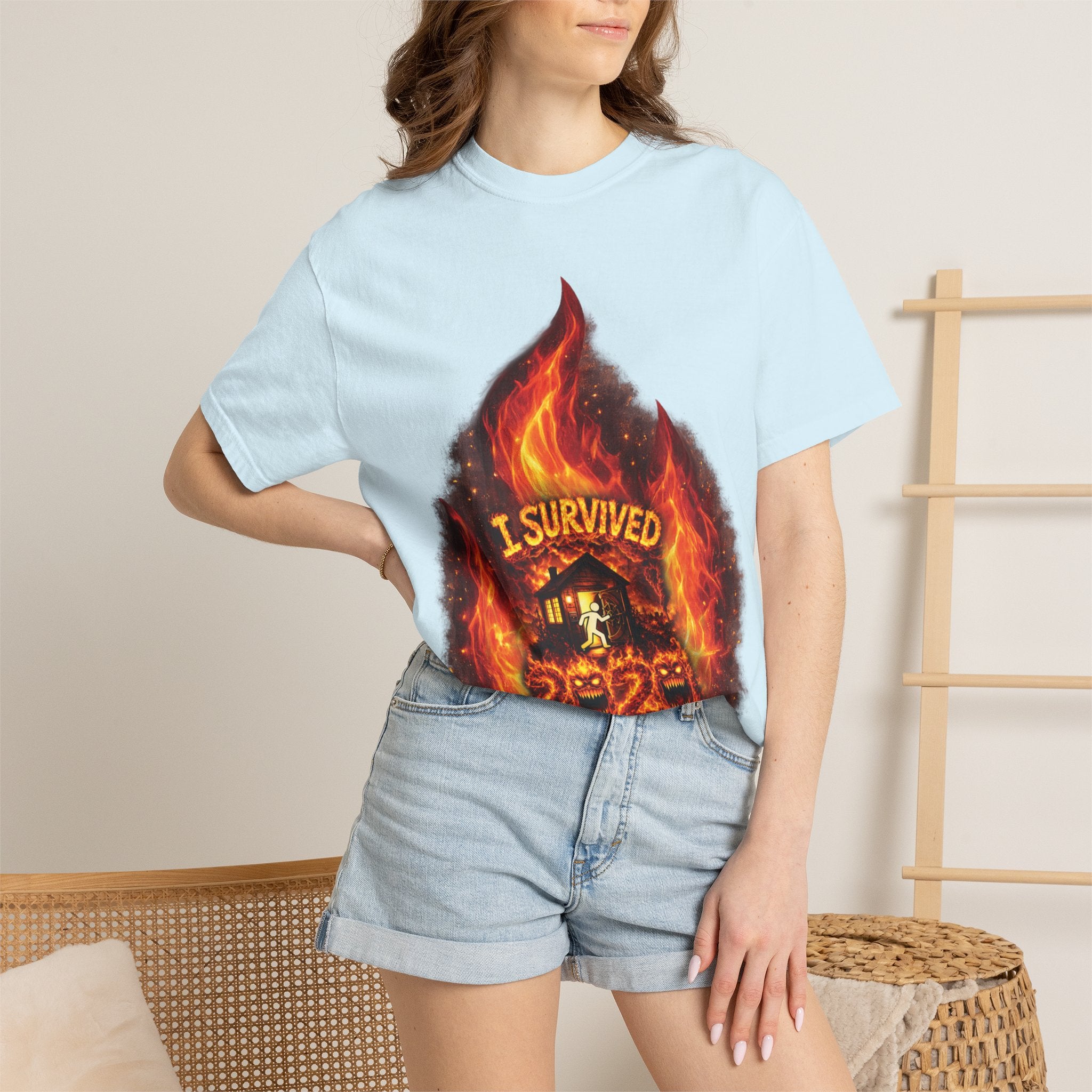 I Survived 2020 — Director's Cut S2:E3 "The California Wildfires" | Wildfire Edition Memorial Unisex Garment-Dyed T-shirt