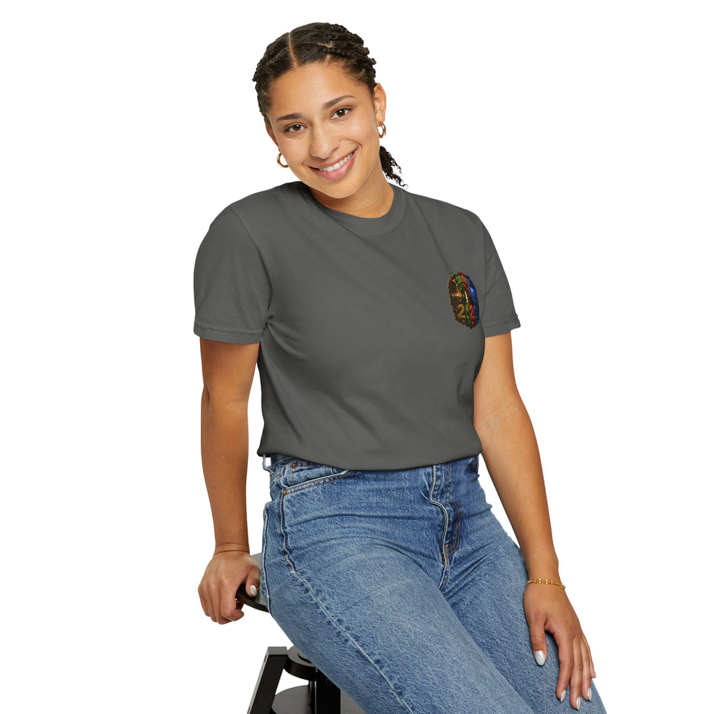 I Survived 2020 — "No Signal" Test Pattern Tee Alien Broadcast Finale Summer Premiere Unisex Garment-Dyed T-shirt