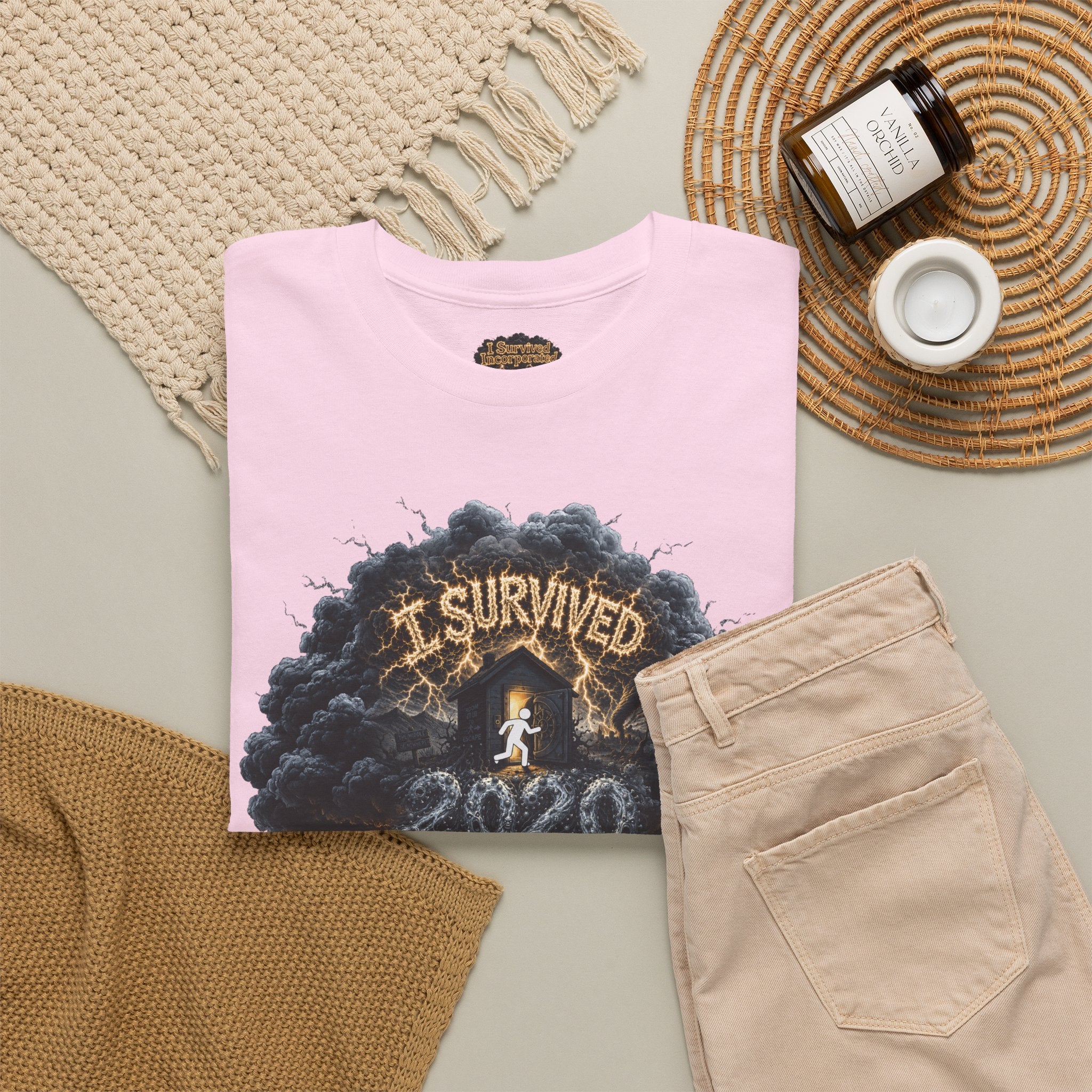 I Survived 2020 — Director's Cut Original Design Teaser Tee | Season 1 Premiere Drop Unisex Heavy Cotton Tee