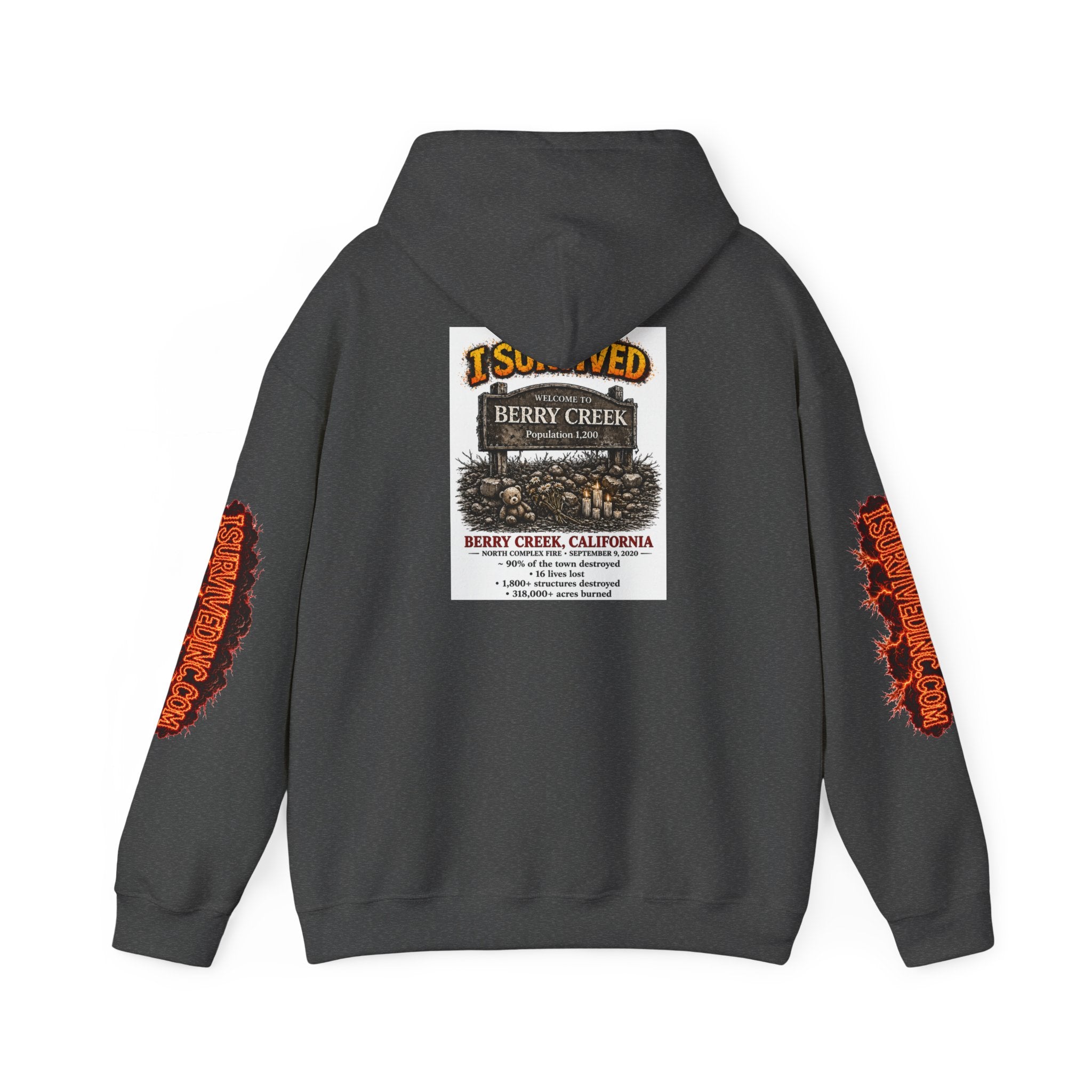 I Survived 2020 — S2:E1 "Berry Creek" | Wildfire Edition Memorial Hoodie Sweatshirt