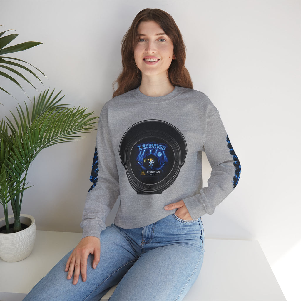 I Survived 2020 — Director's Cut S3:E4 "Working From Home" | Mid-Season Finale Pt. 1 | Lockdown Edition Documentary Unisex Heavy Blend™ Crewneck Sweatshirt