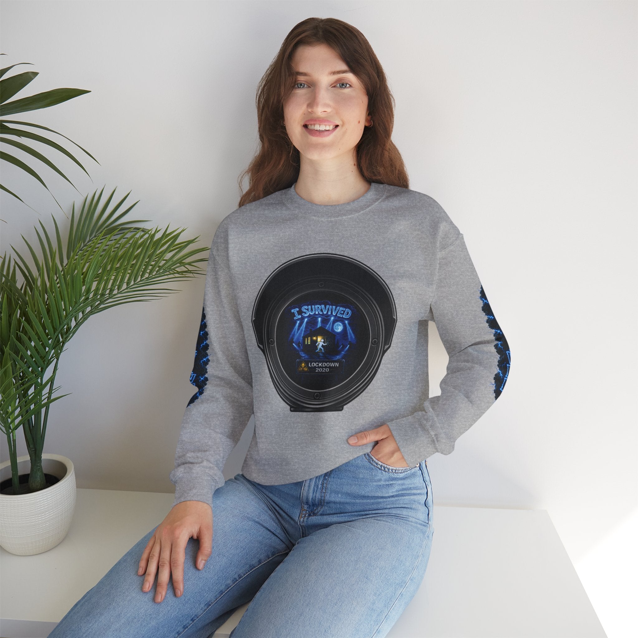 I Survived 2020 — Director's Cut S3:E4 "Working From Home" | Mid-Season Finale Pt. 1 | Lockdown Edition Documentary Unisex Heavy Blend™ Crewneck Sweatshirt