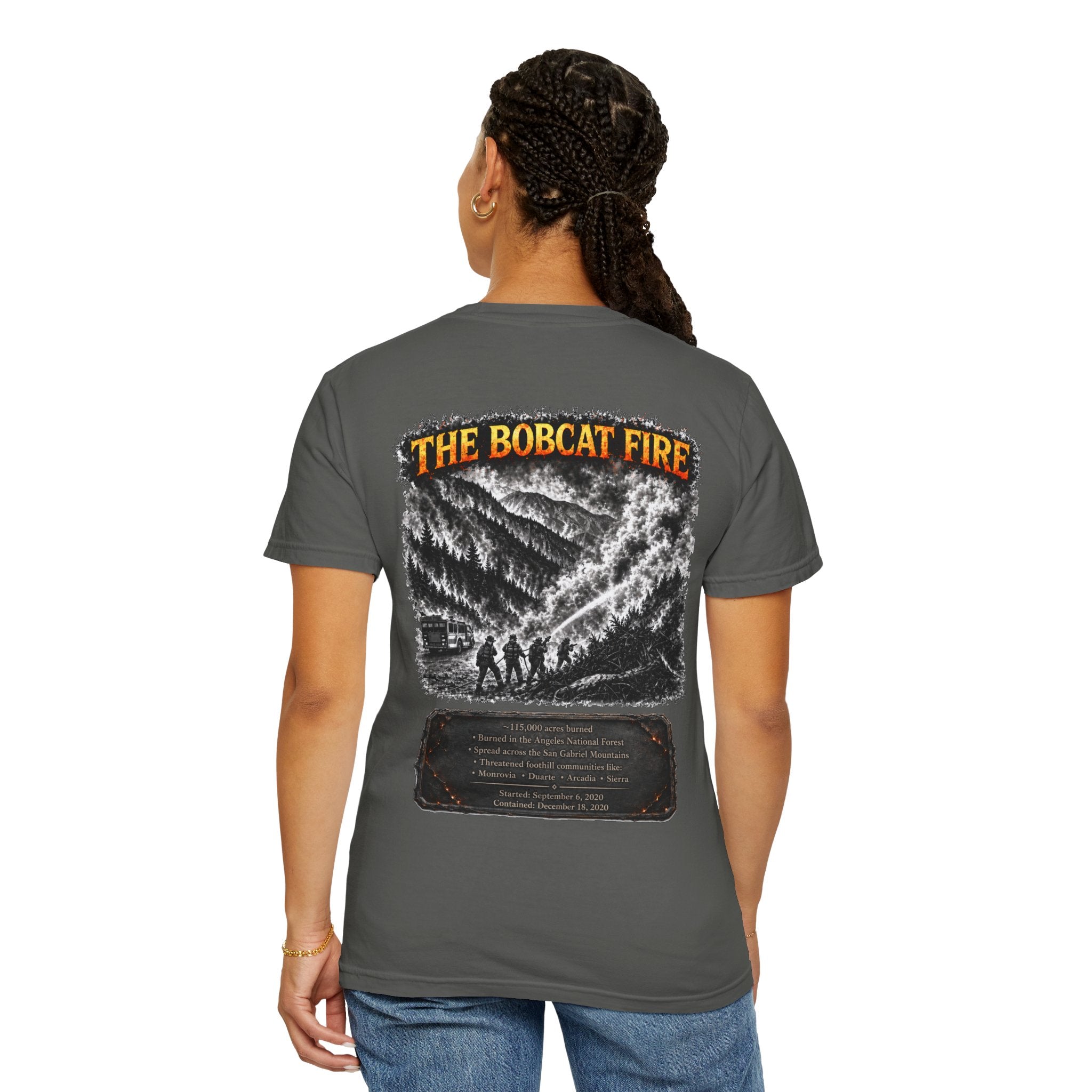 I Survived 2020 — WILDFIRES S2:E2: "The Bobcat Fire" Memorial Unisex Garment-Dyed T-shirt