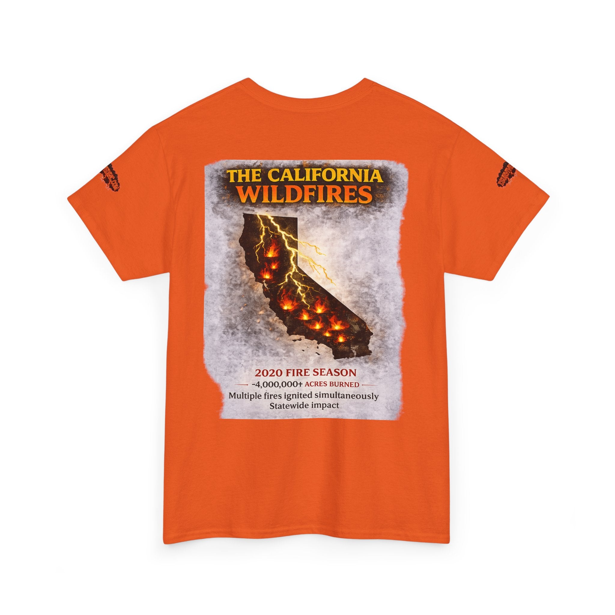 I Survived 2020 — Director's Cut S2:E3 "The California Wildfires" | Wildfire Edition Memorial Unisex Heavy Cotton Tee (SPECIAL EDITION)