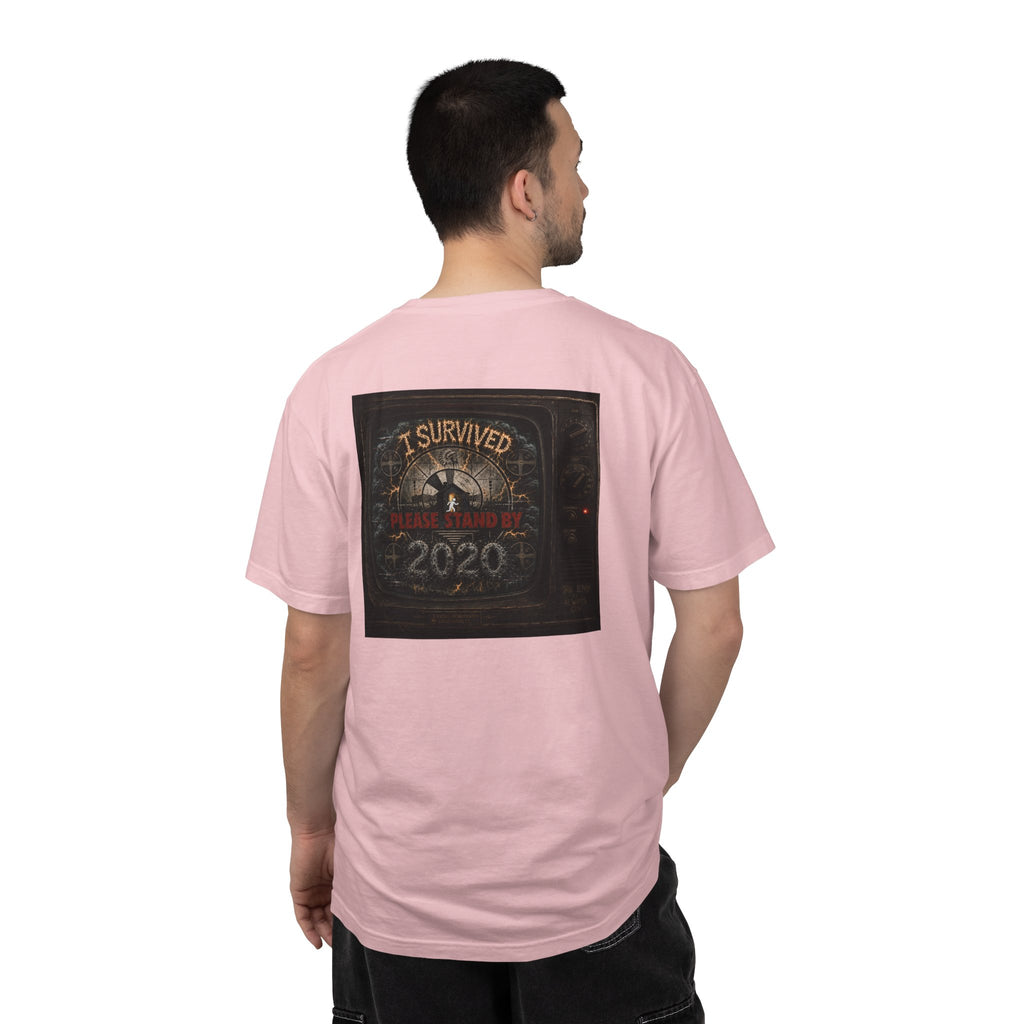 I Survived 2020 — "Please Stand By" Test Pattern Tee Summer Premier Unisex Garment-Dyed T-shirt