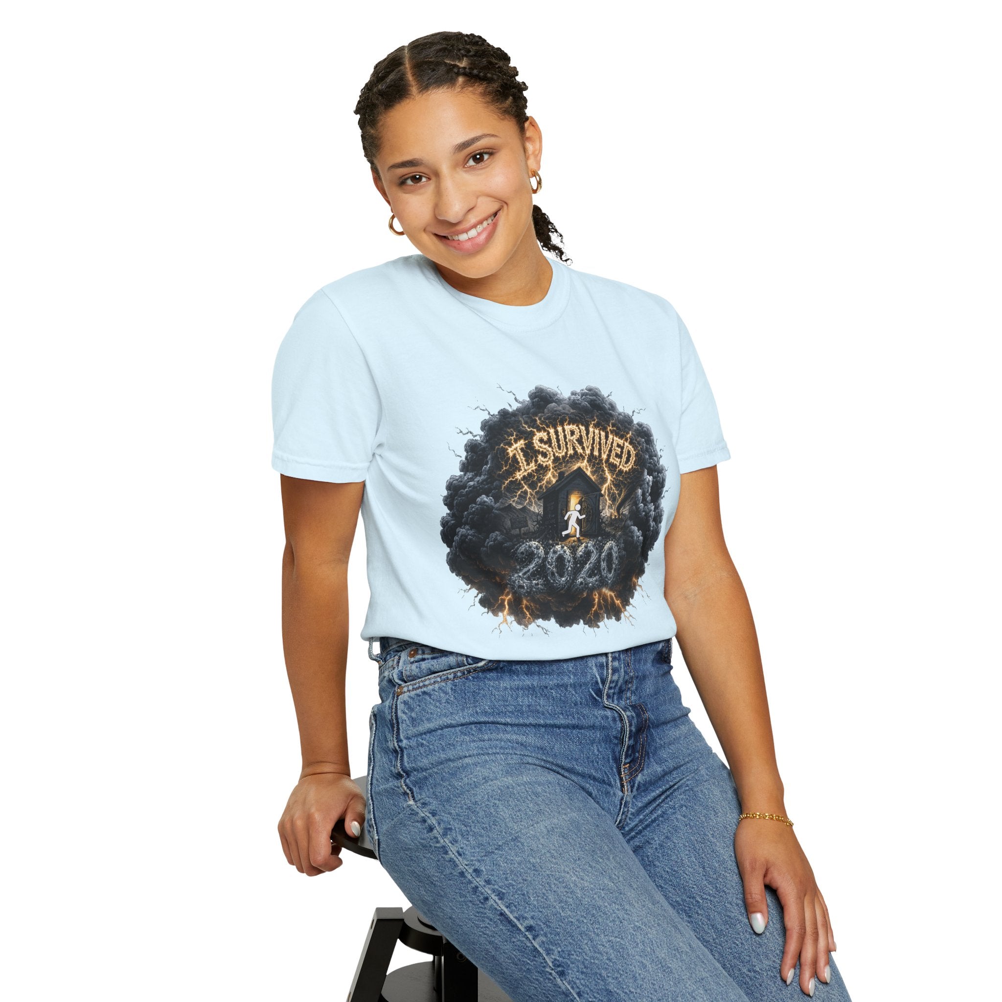 I Survived 2020 — Director's Cut Original Design Teaser Tee | Season 1 Premiere Drop Unisex Garment-Dyed T-shirt