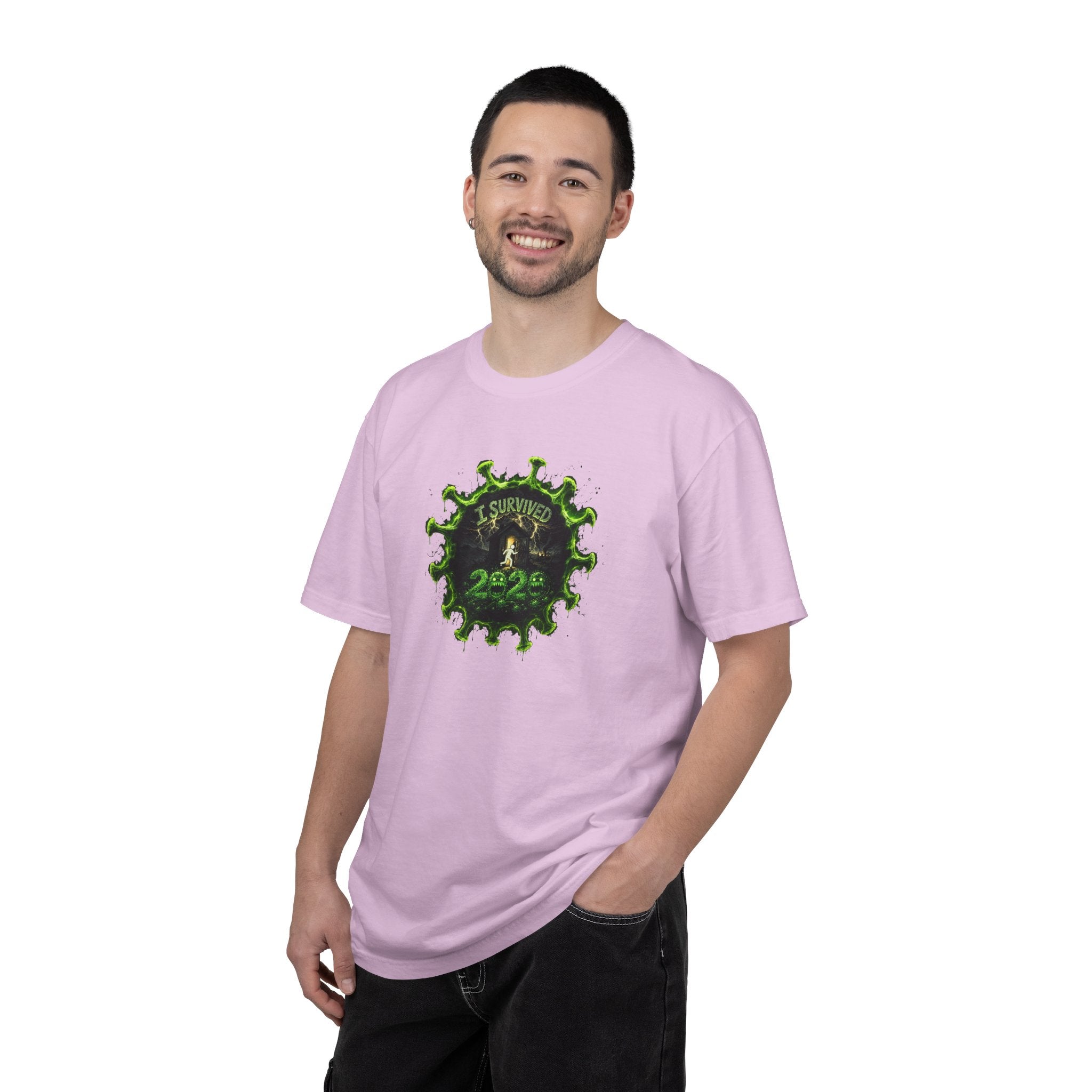 I Survived 2020 — PANDEMIC S1:E4: Director's Cut "Mask Madness" Unisex Garment-Dyed T-shirt
