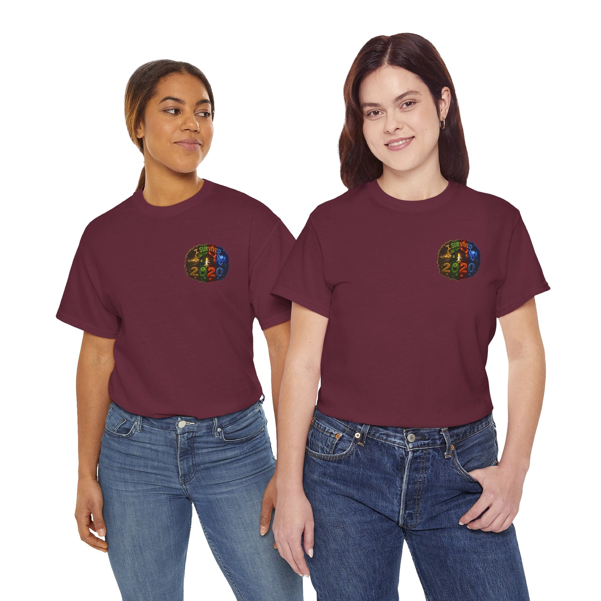 I Survived 2020 — "No Signal" Test Pattern Tee Alien Broadcast Finale Summer Premiere Unisex Heavy Cotton Tee