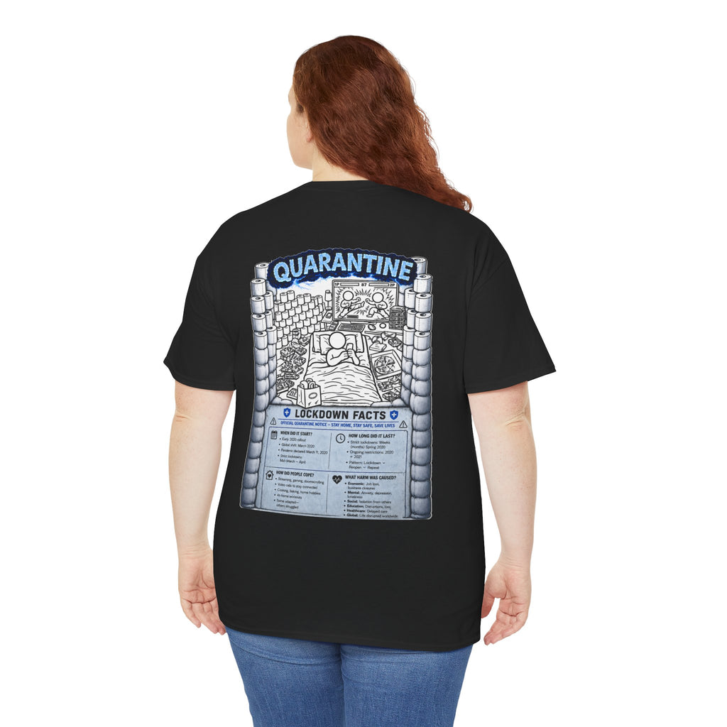 I Survived 2020 — LOCKDOWN S3:E1: Director's Cut "Quarantine" Unisex Heavy Cotton Tee