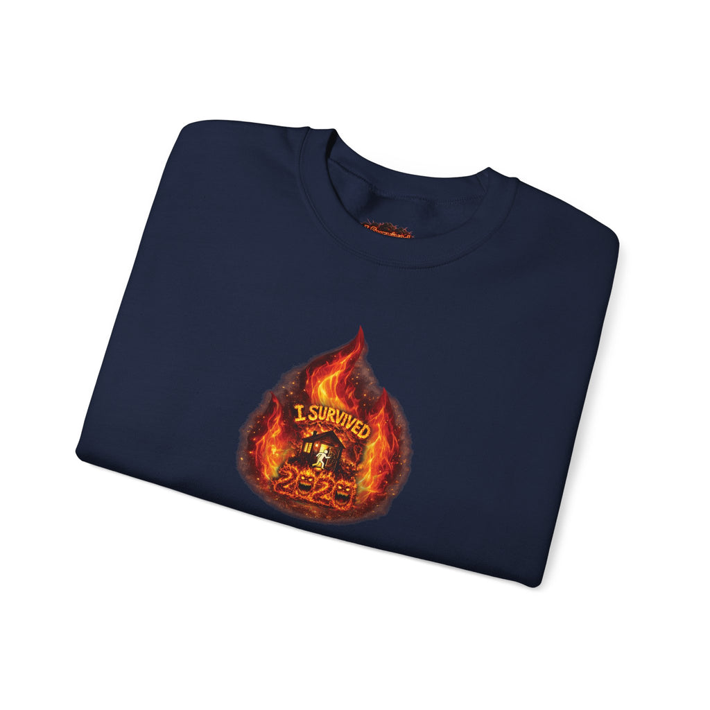 I Survived 2020 — WILDFIRES S2:E1: Director's Cut "Berry Creek" Memorial Unisex Heavy Blend™ Crewneck Sweatshirt