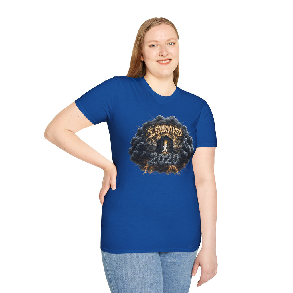 I Survived 2020 — Director's Cut Original Design Teaser Tee | Season 1 Premiere Drop Unisex Softstyle T-Shirt