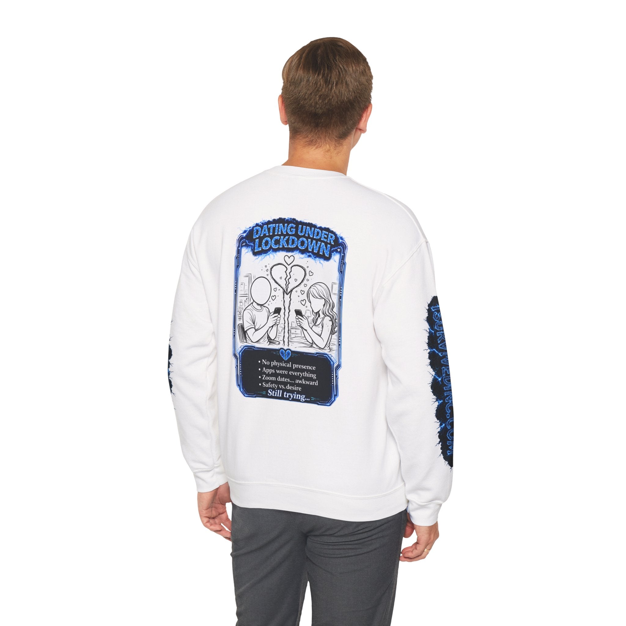 I Survived 2020 — LOCKDOWN S3:E2: Special Edition "Dating Under Lockdown" Unisex Heavy Blend™ Crewneck Sweatshirt