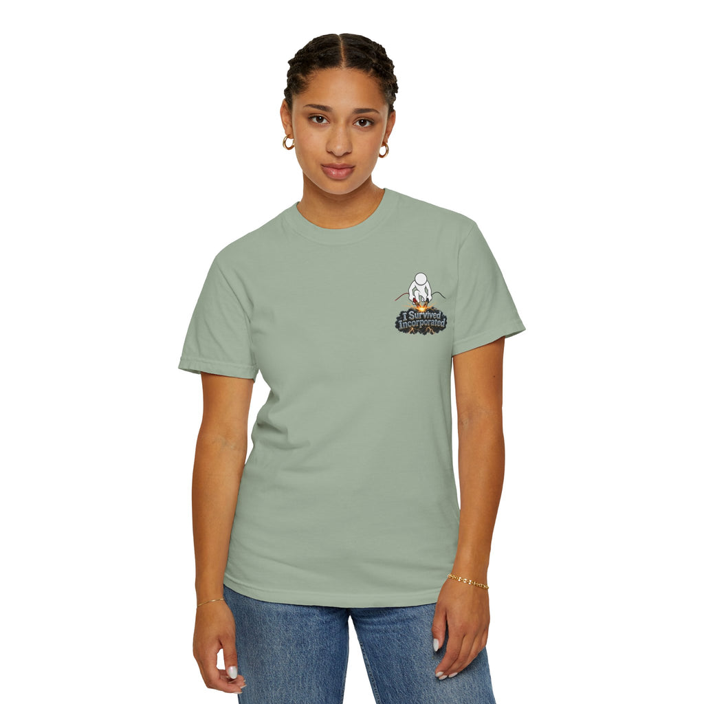 I Survived 2020 — "Please Stand By" Test Pattern Tee Summer Premier Unisex Garment-Dyed T-shirt