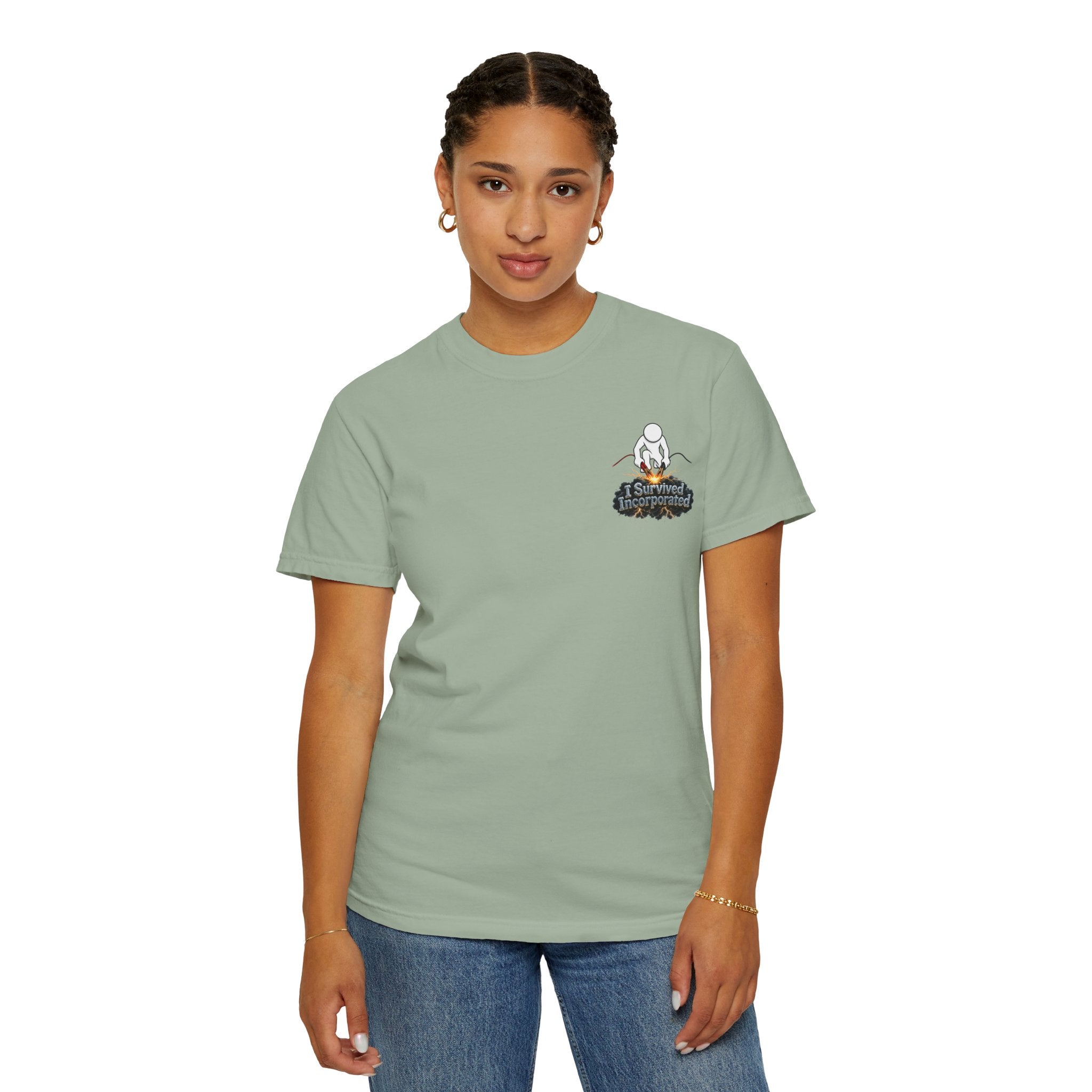 I Survived 2020 — "Please Stand By" Test Pattern Tee Summer Premier Unisex Garment-Dyed T-shirt